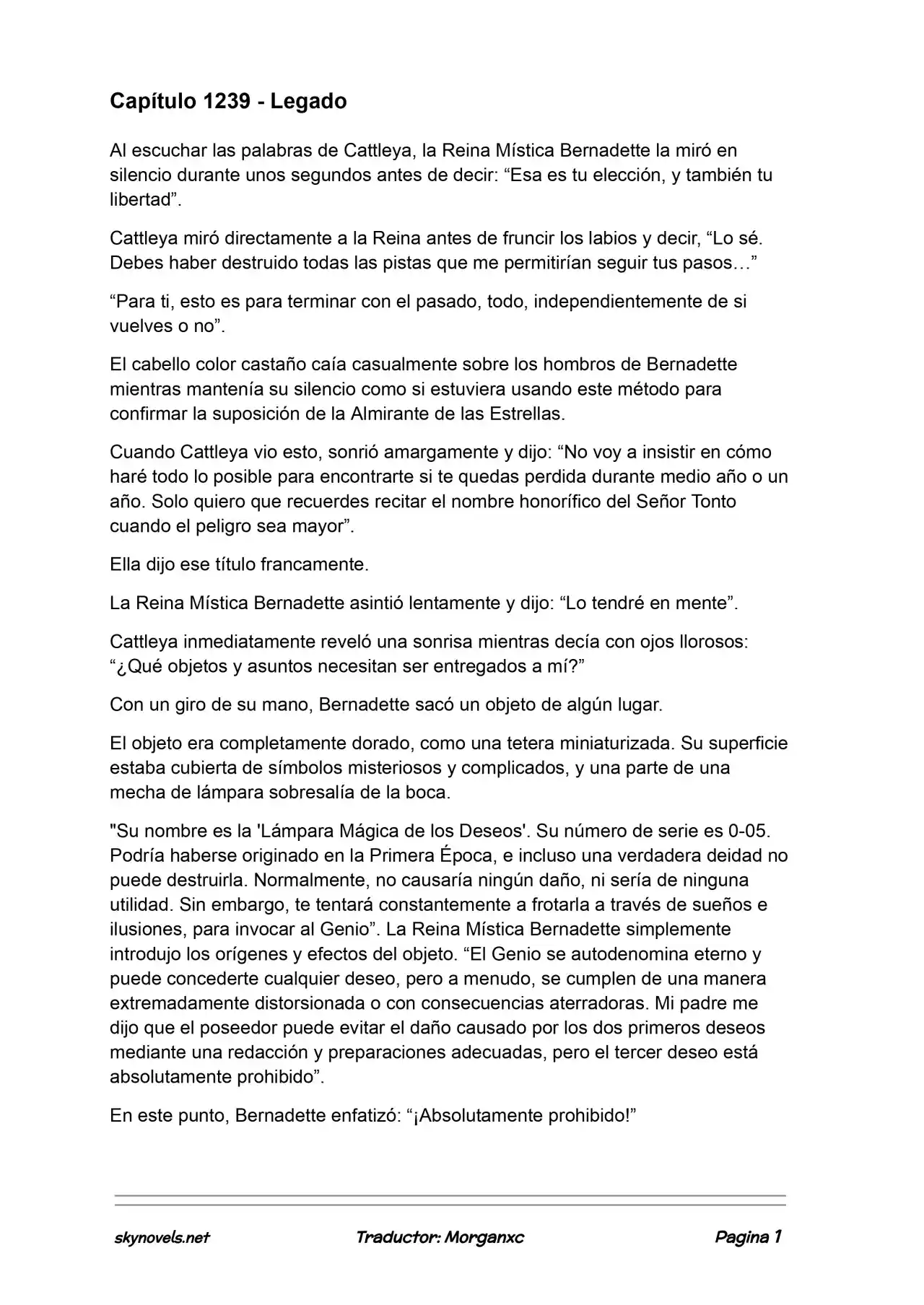 Lord Of The Mysteries (Novela) - Capítulo 1239 - Página 1 - LectorTMOo