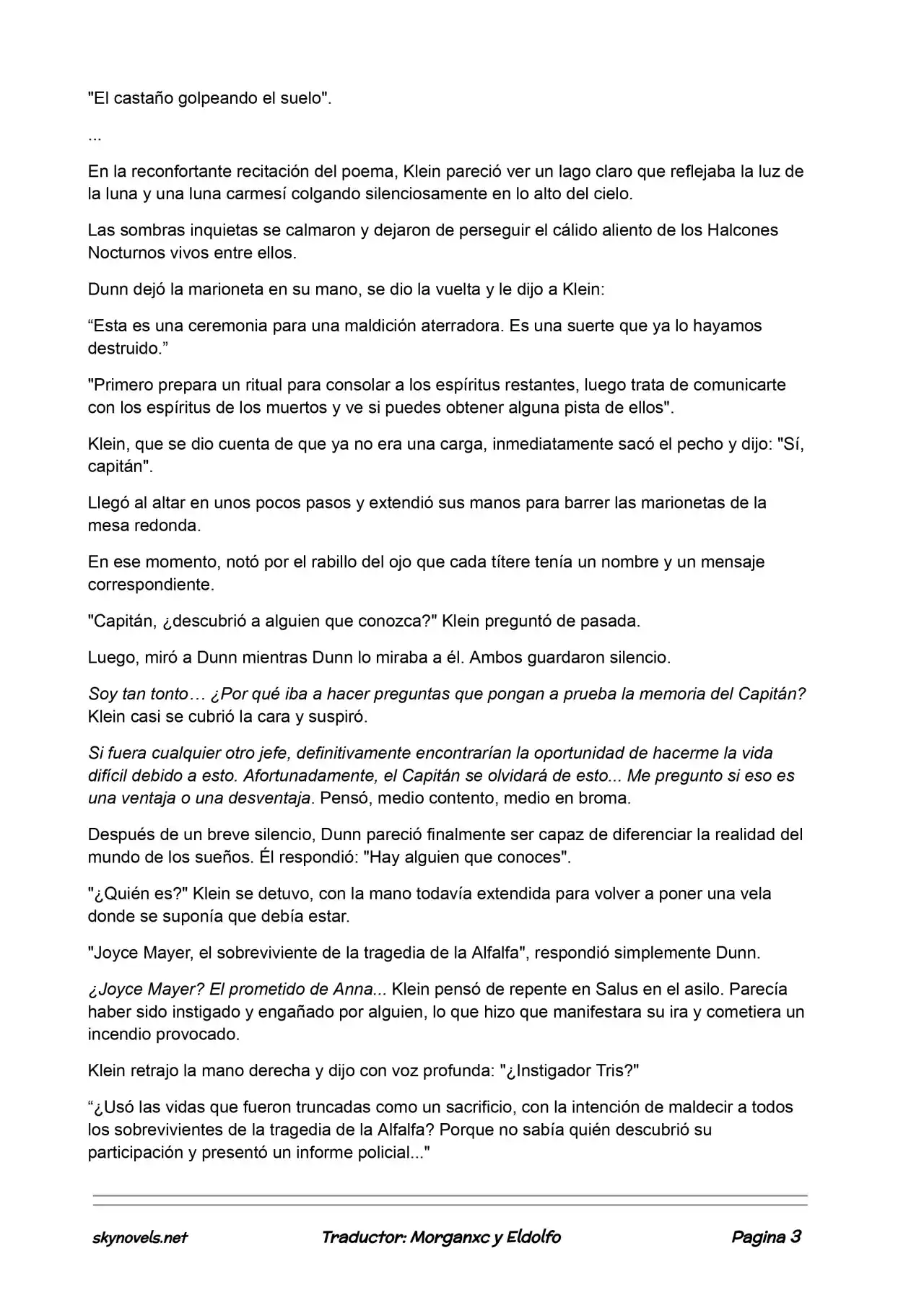 Lord Of The Mysteries (Novela) - Capítulo 124 - Página 3 - LectorTMOo