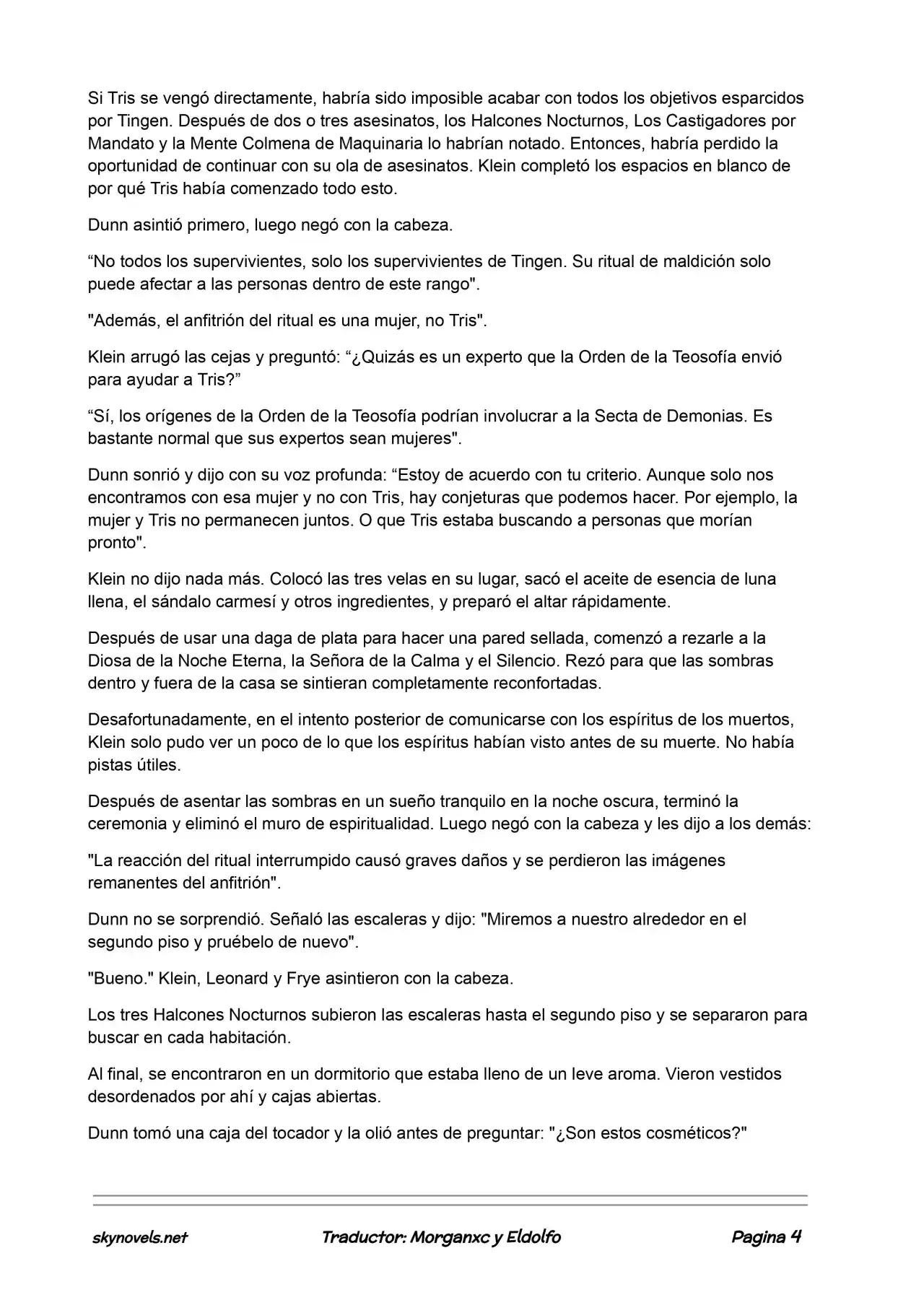 Lord Of The Mysteries (Novela) - Capítulo 124 - Página 4 - LectorTMOo