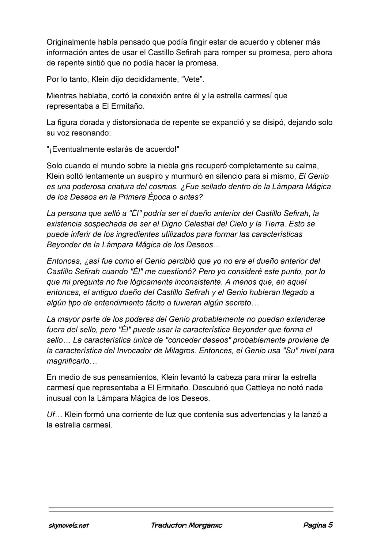 Lord Of The Mysteries (Novela) - Capítulo 1241 - Página 5 - LectorTMOo