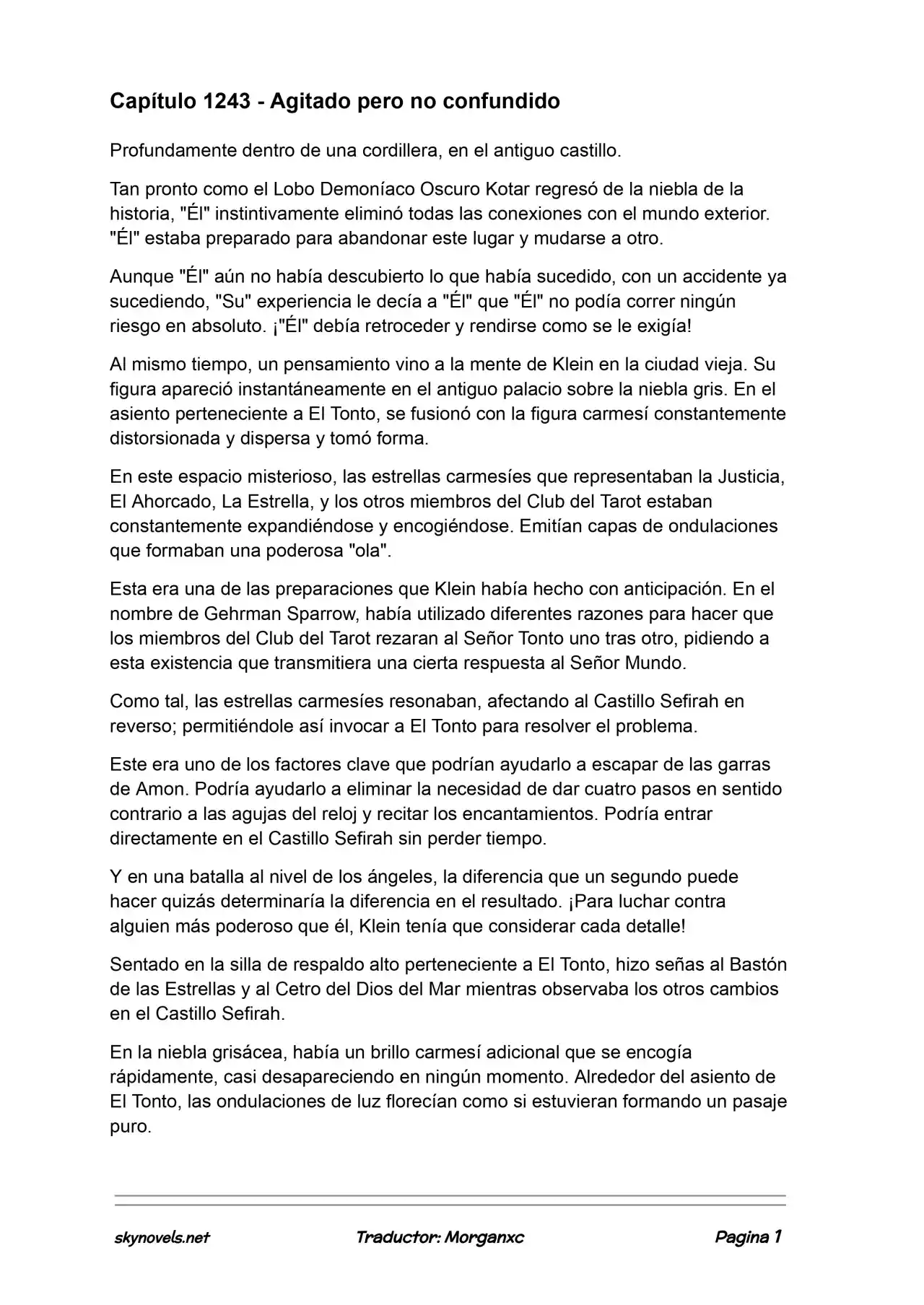Lord Of The Mysteries (Novela) - Capítulo 1243 - Página 1 - LectorTMOo