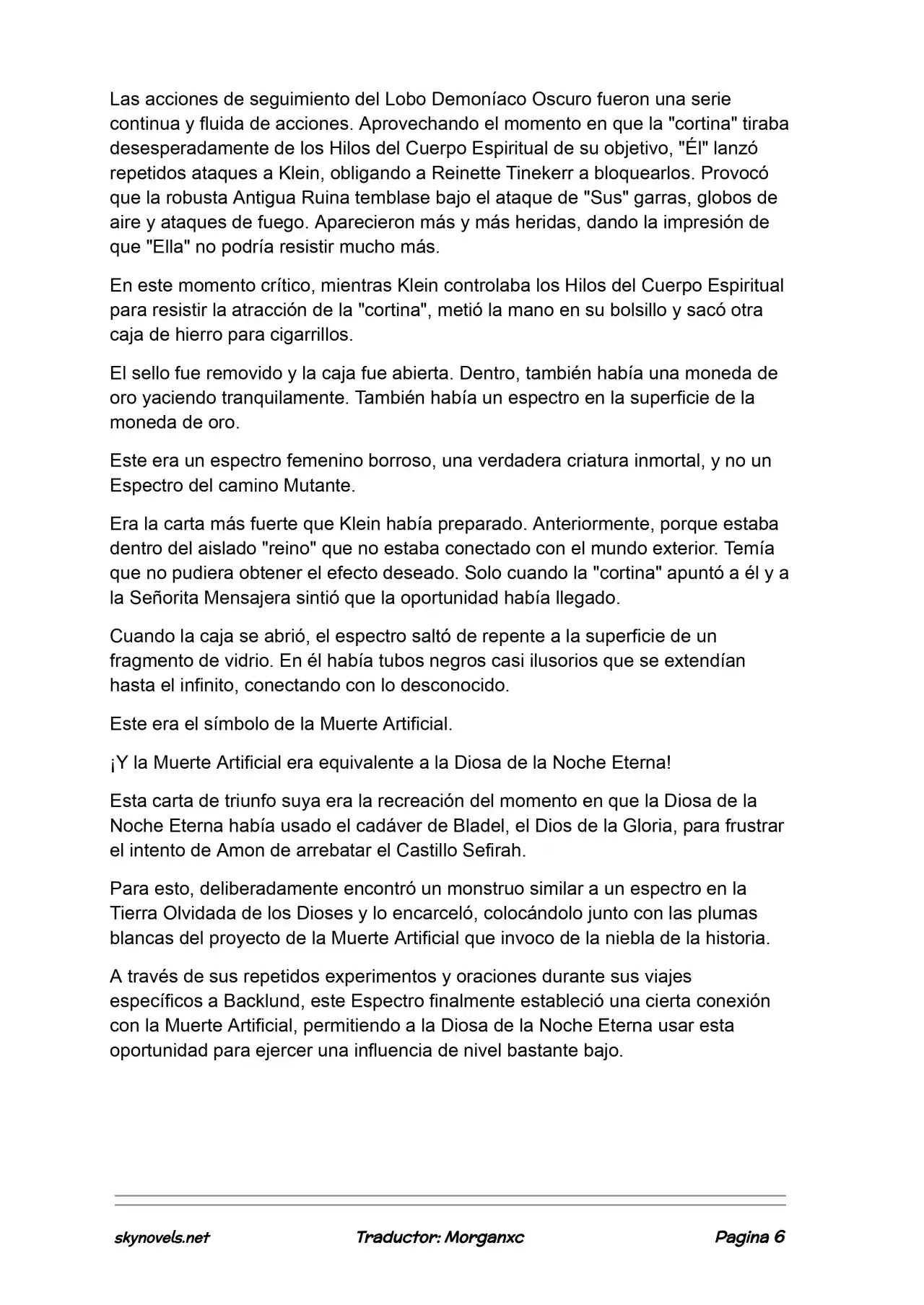 Lord Of The Mysteries (Novela) - Capítulo 1245 - Página 6 - LectorTMOo