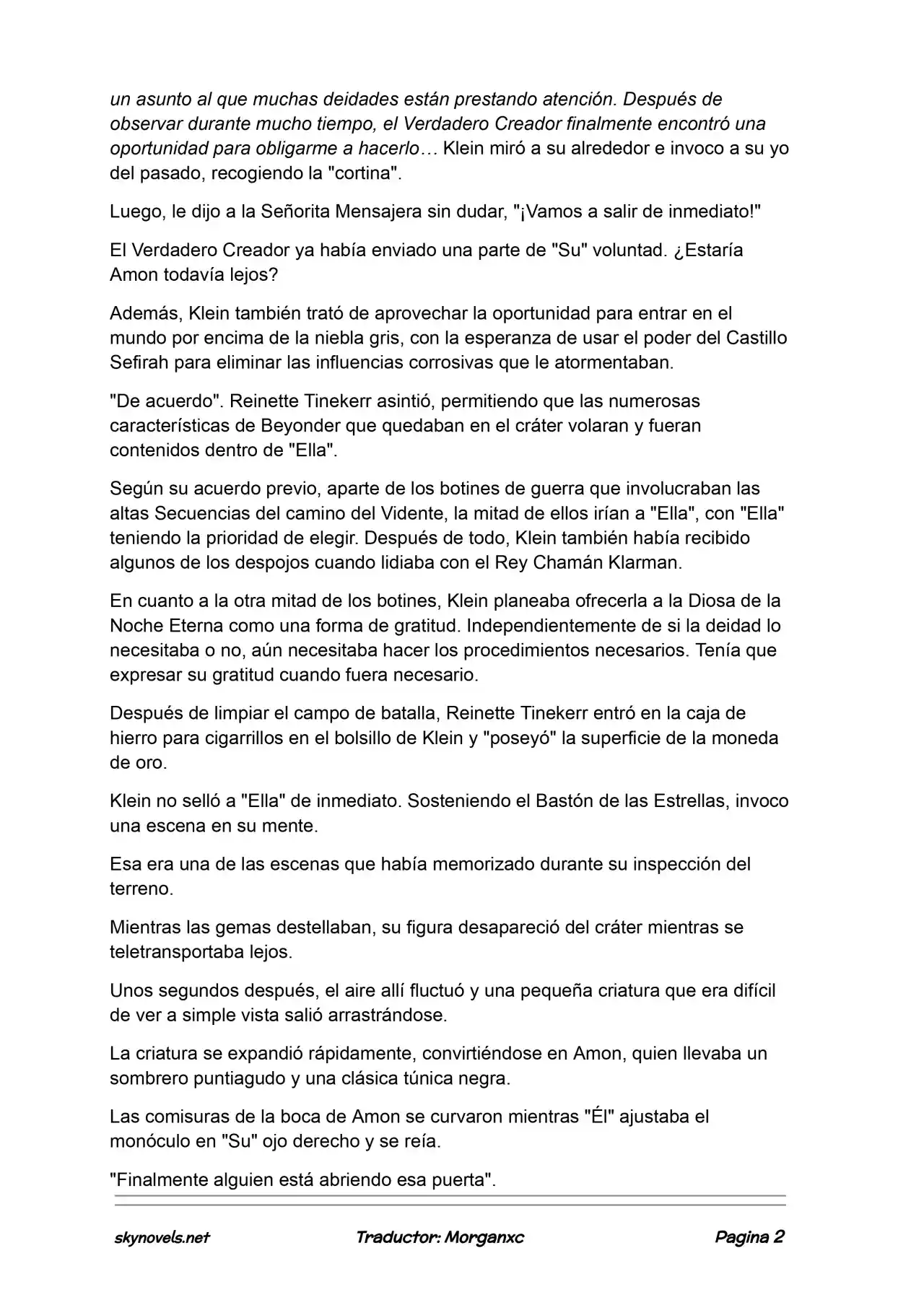 Lord Of The Mysteries (Novela) - Capítulo 1247 - Página 2 - LectorTMOo