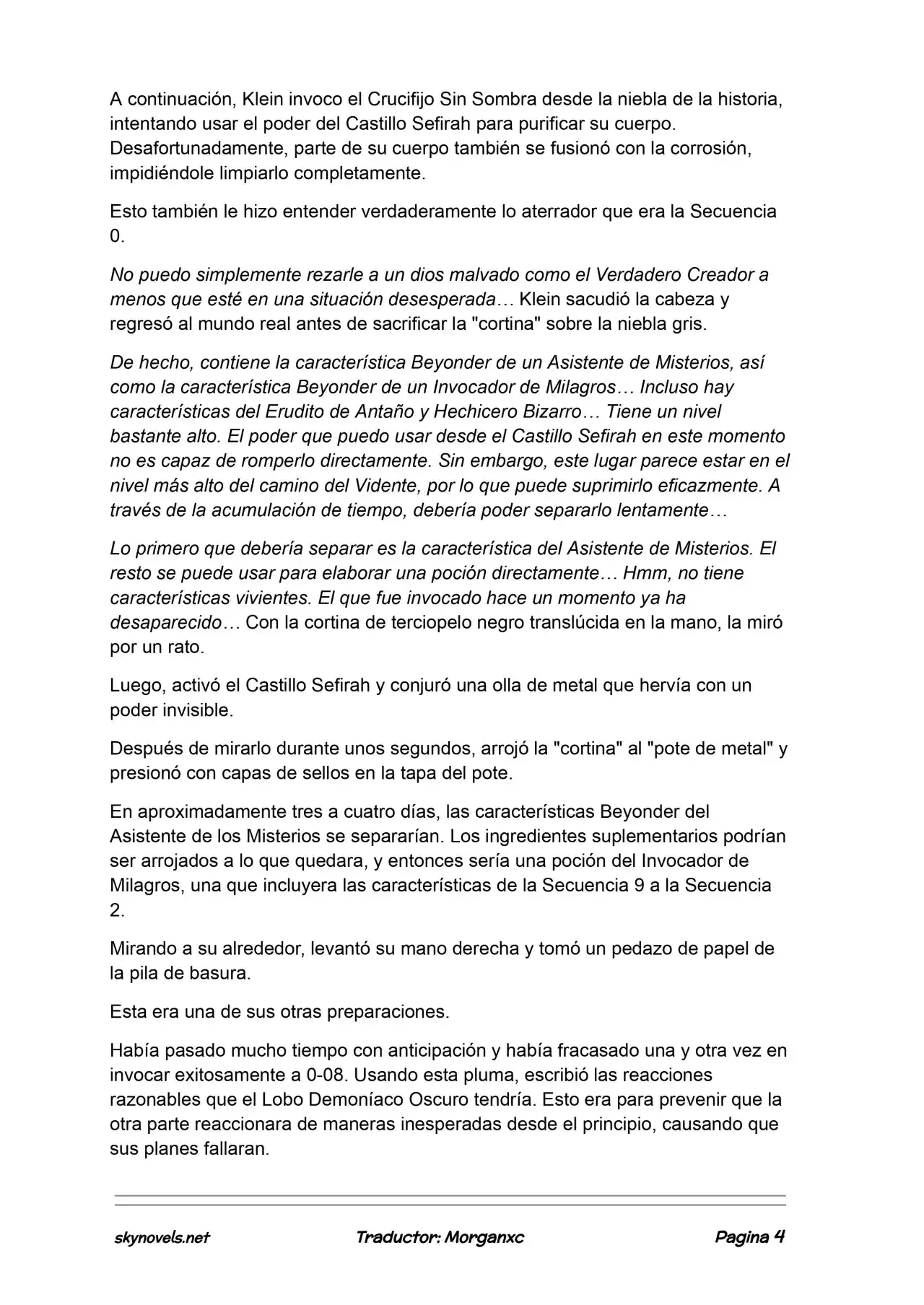 Lord Of The Mysteries (Novela) - Capítulo 1247 - Página 4 - LectorTMOo