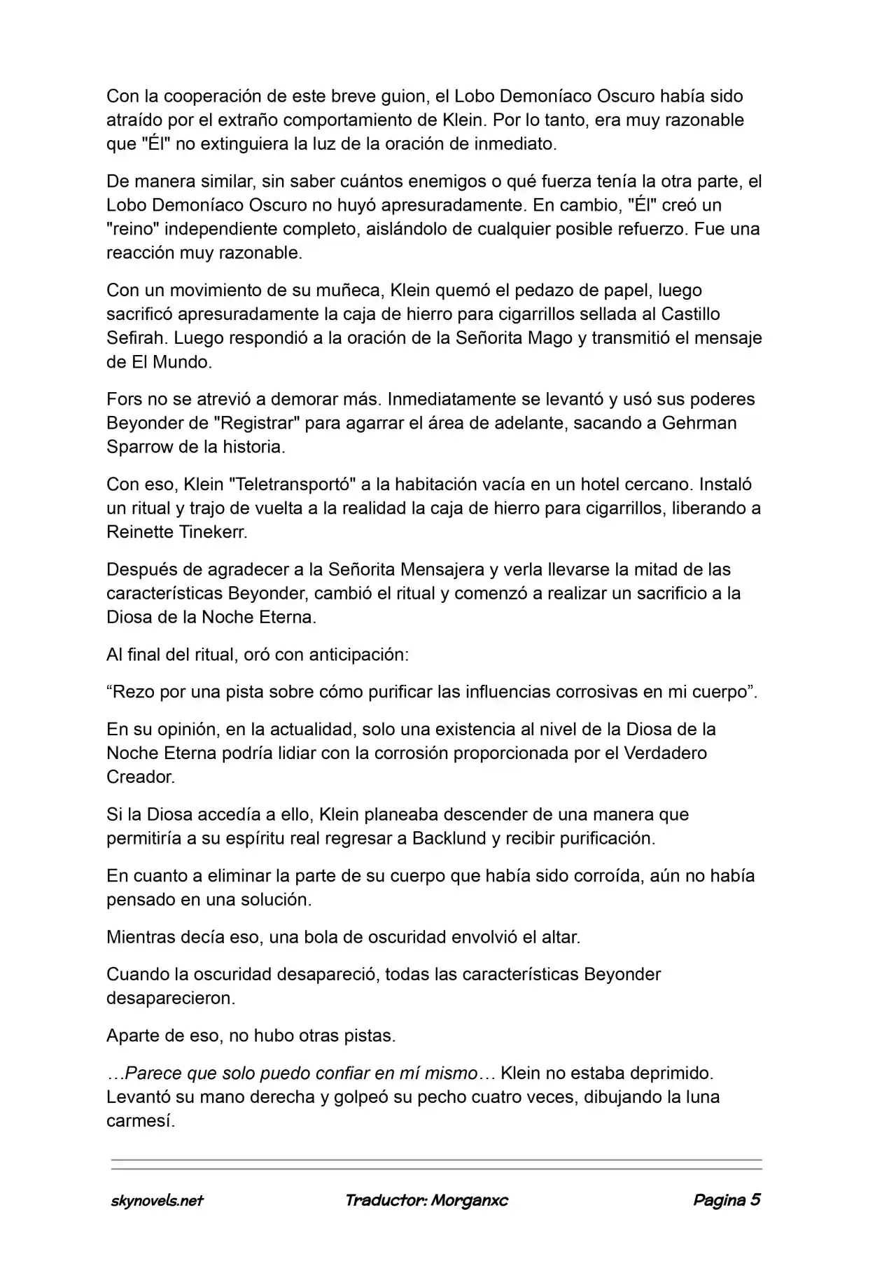 Lord Of The Mysteries (Novela) - Capítulo 1247 - Página 5 - LectorTMOo