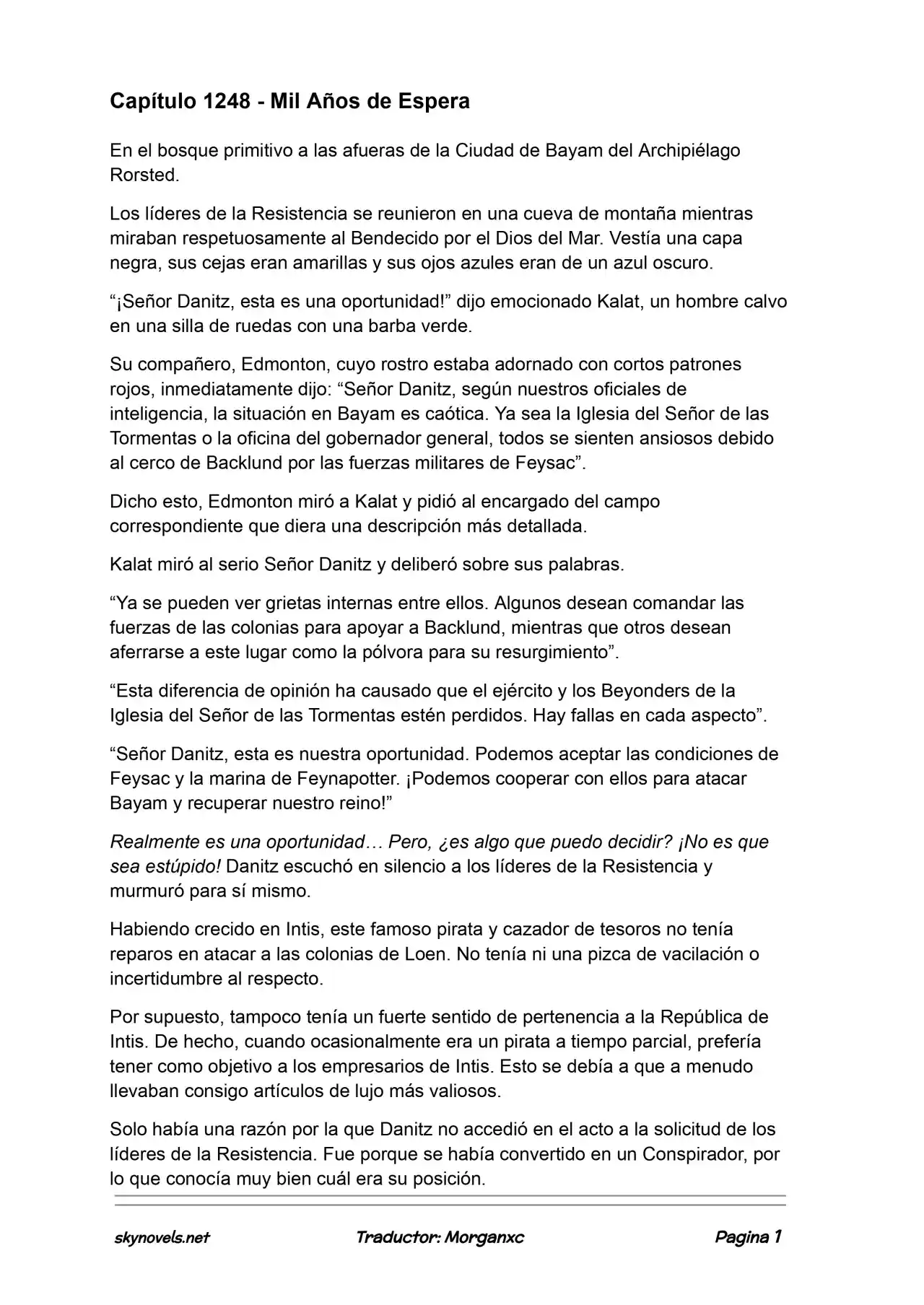 Lord Of The Mysteries (Novela) - Capítulo 1248 - Página 1 - LectorTMOo