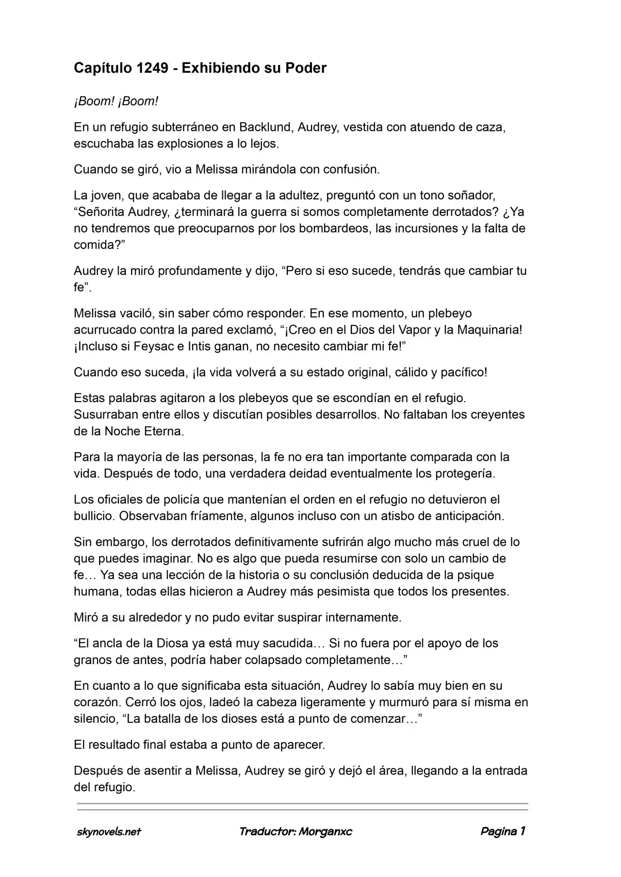 Lord Of The Mysteries (Novela) - Capítulo 1249 - Página 1 - LectorTMOo
