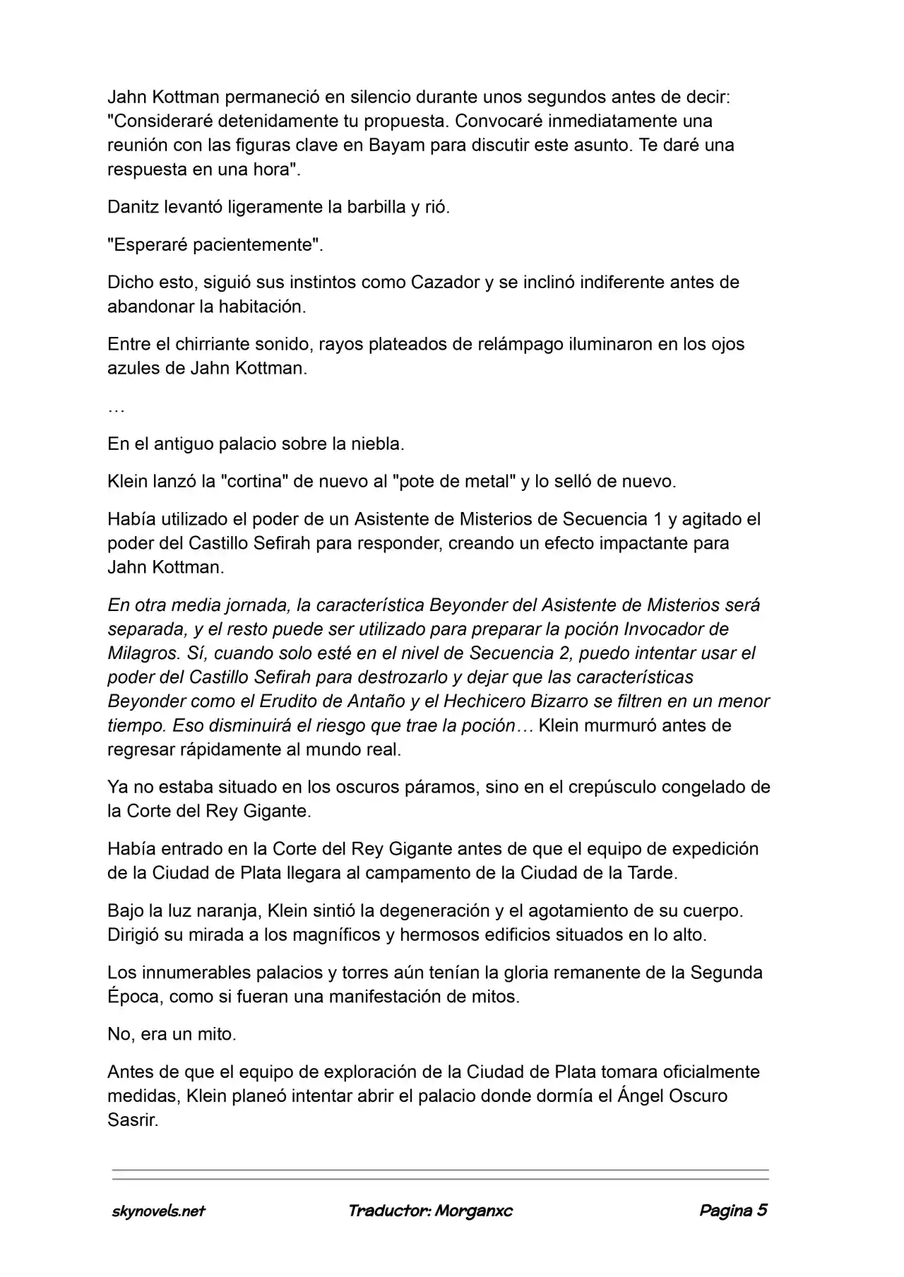 Lord Of The Mysteries (Novela) - Capítulo 1249 - Página 5 - LectorTMOo