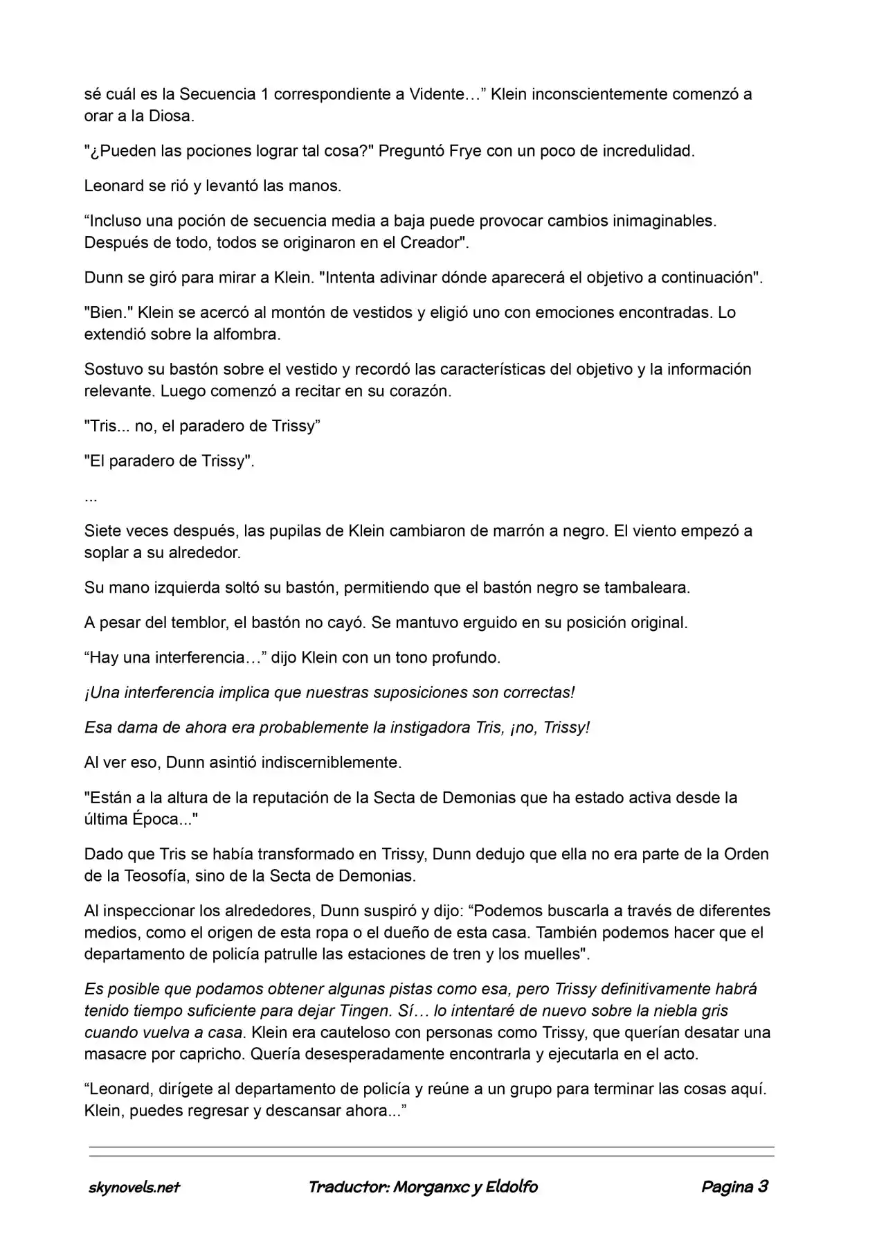 Lord Of The Mysteries (Novela) - Capítulo 125 - Página 3 - LectorTMOo