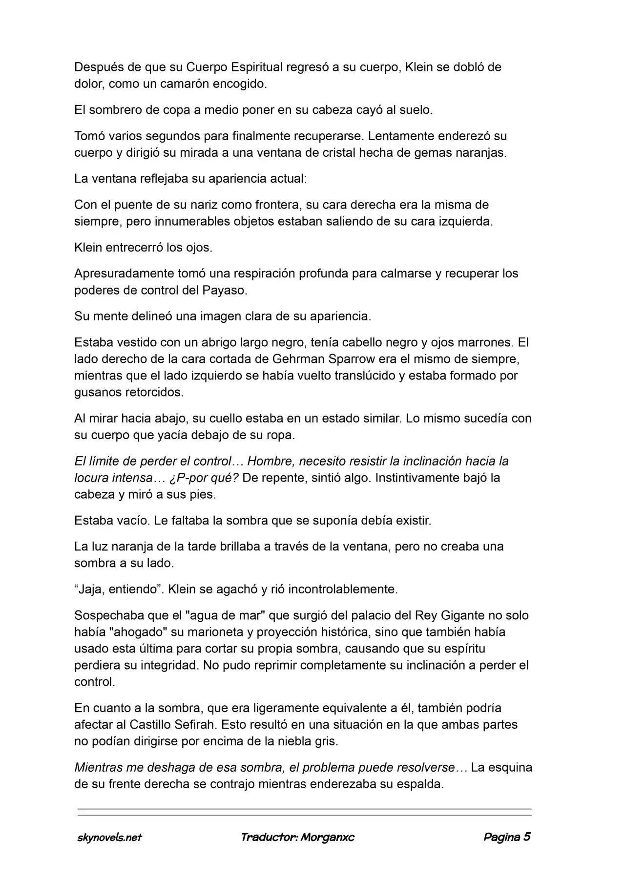 Lord Of The Mysteries (Novela) - Capítulo 1250 - Página 5 - LectorTMOo