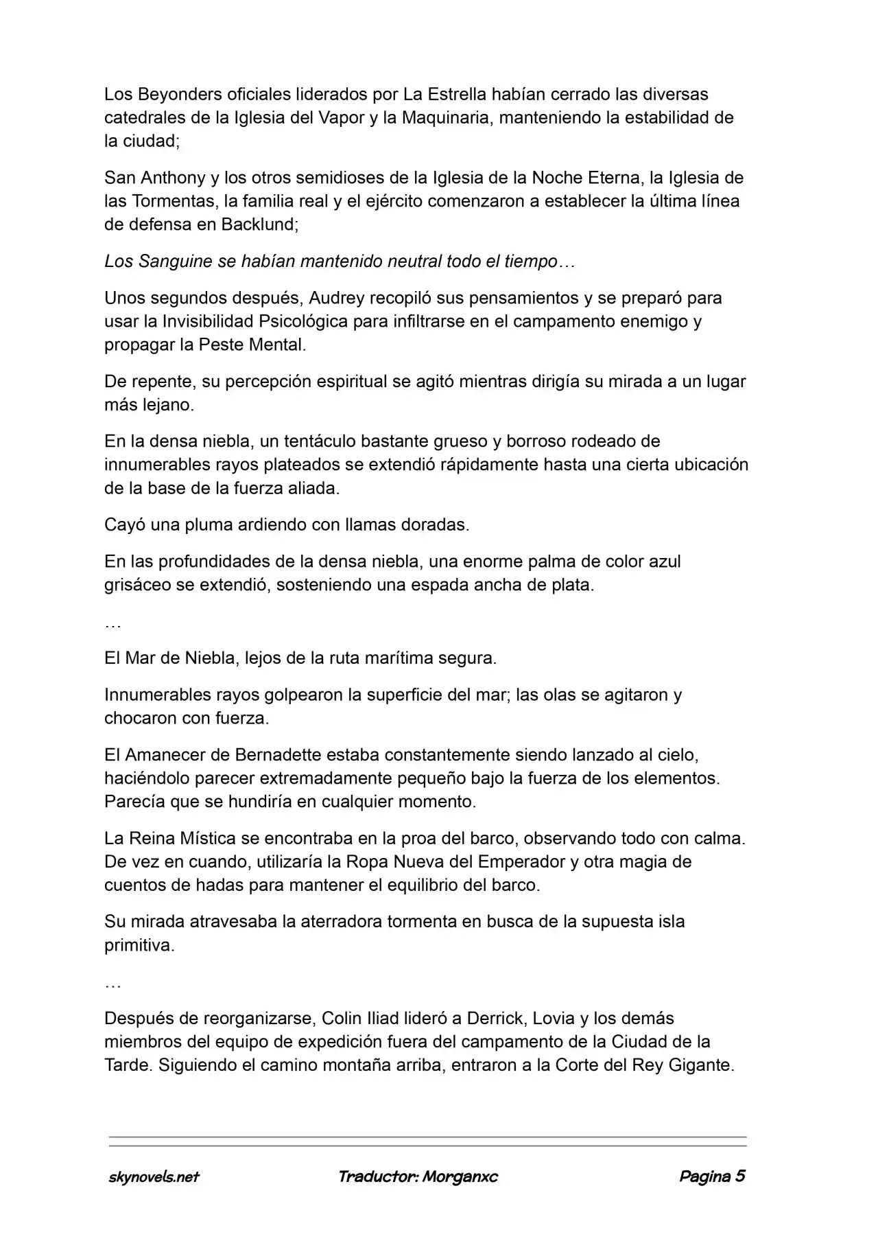 Lord Of The Mysteries (Novela) - Capítulo 1251 - Página 5 - LectorTMOo