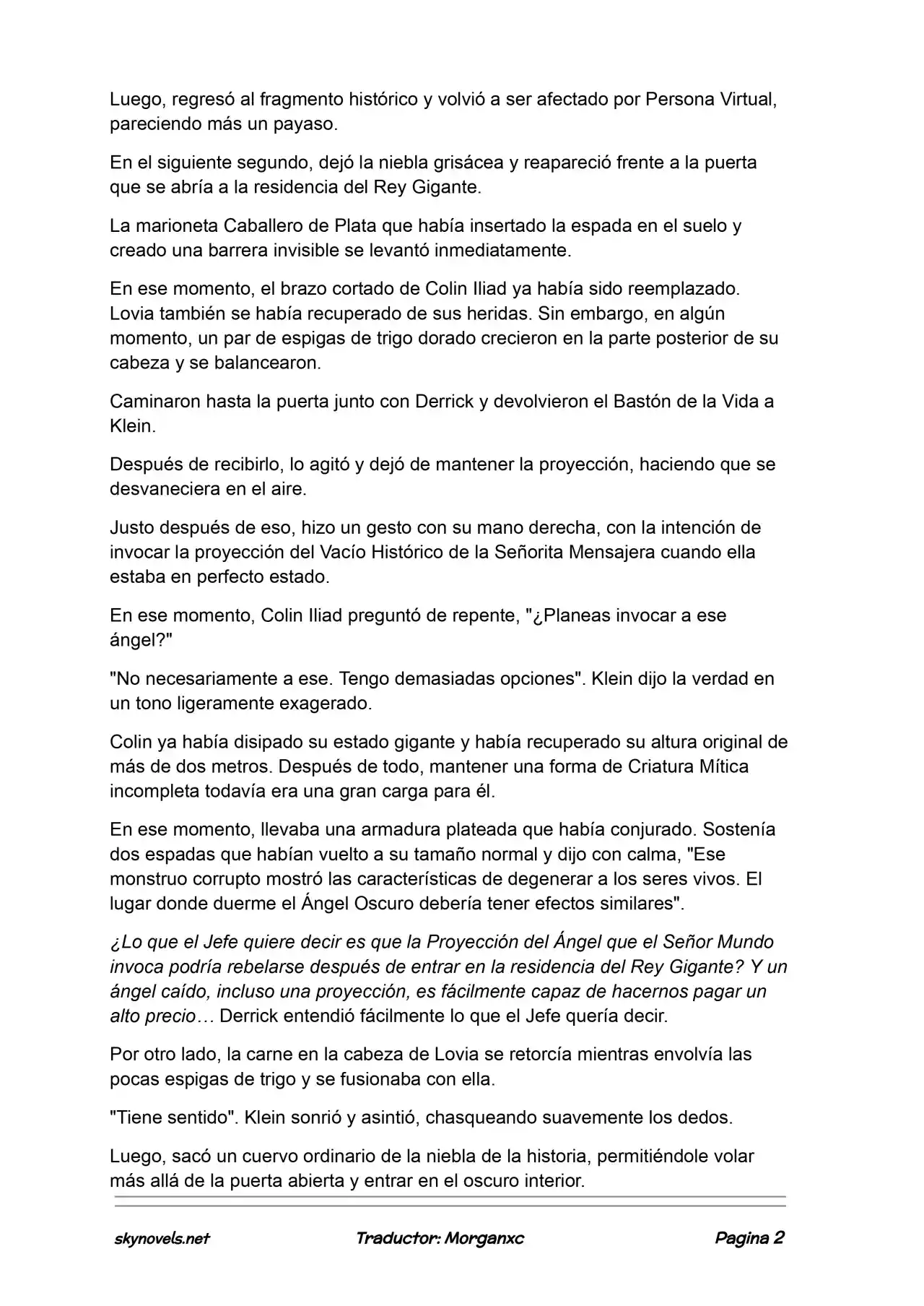 Lord Of The Mysteries (Novela) - Capítulo 1258 - Página 2 - LectorTMOo