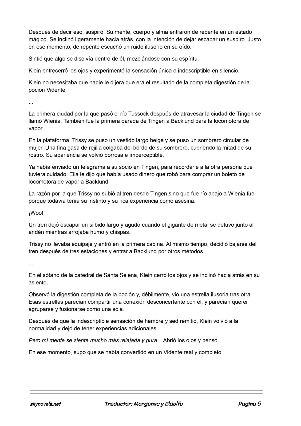 Lord Of The Mysteries (Novela) - Capítulo 126 - Página 5 - LectorTMOo