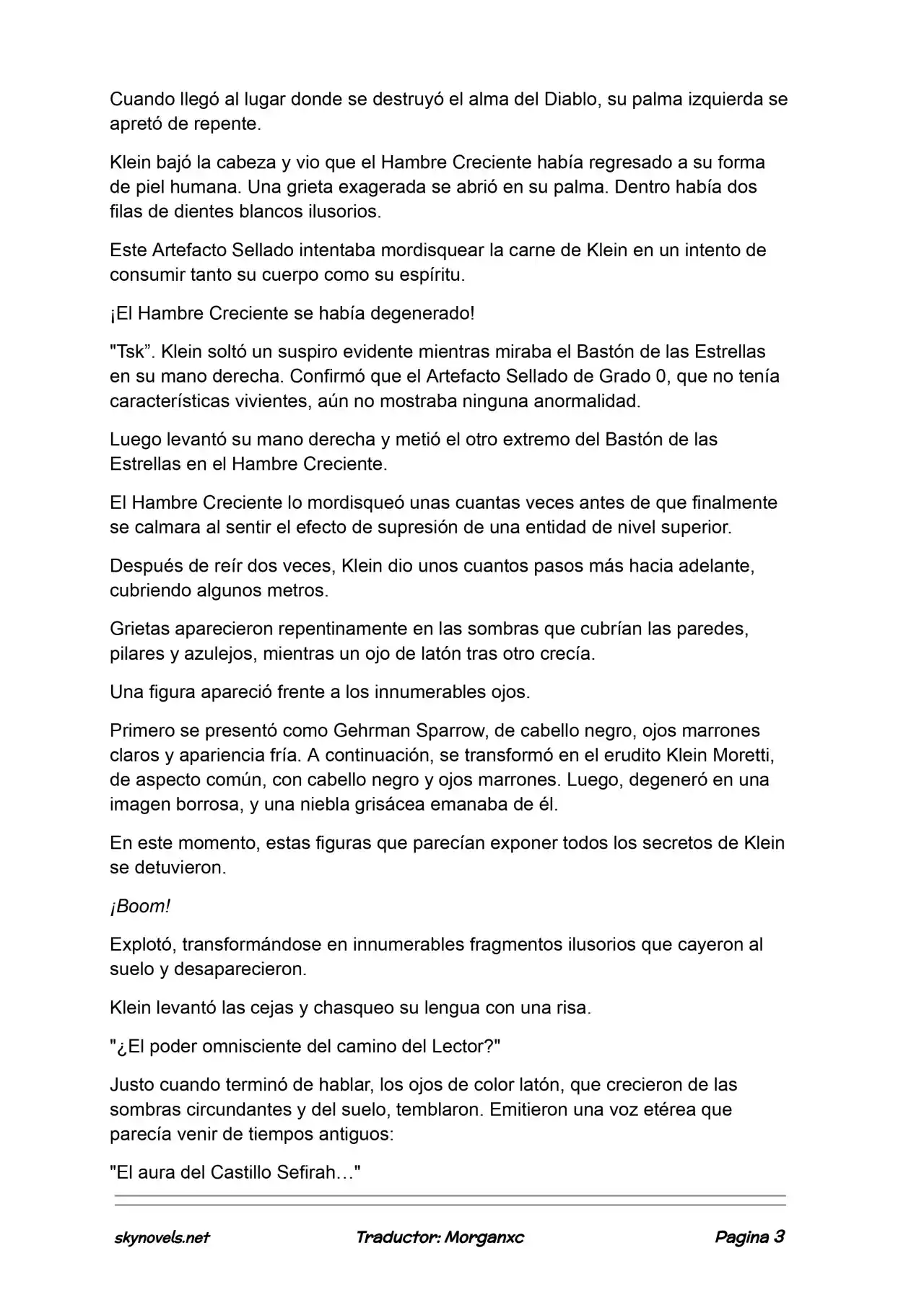 Lord Of The Mysteries (Novela) - Capítulo 1260 - Página 3 - LectorTMOo