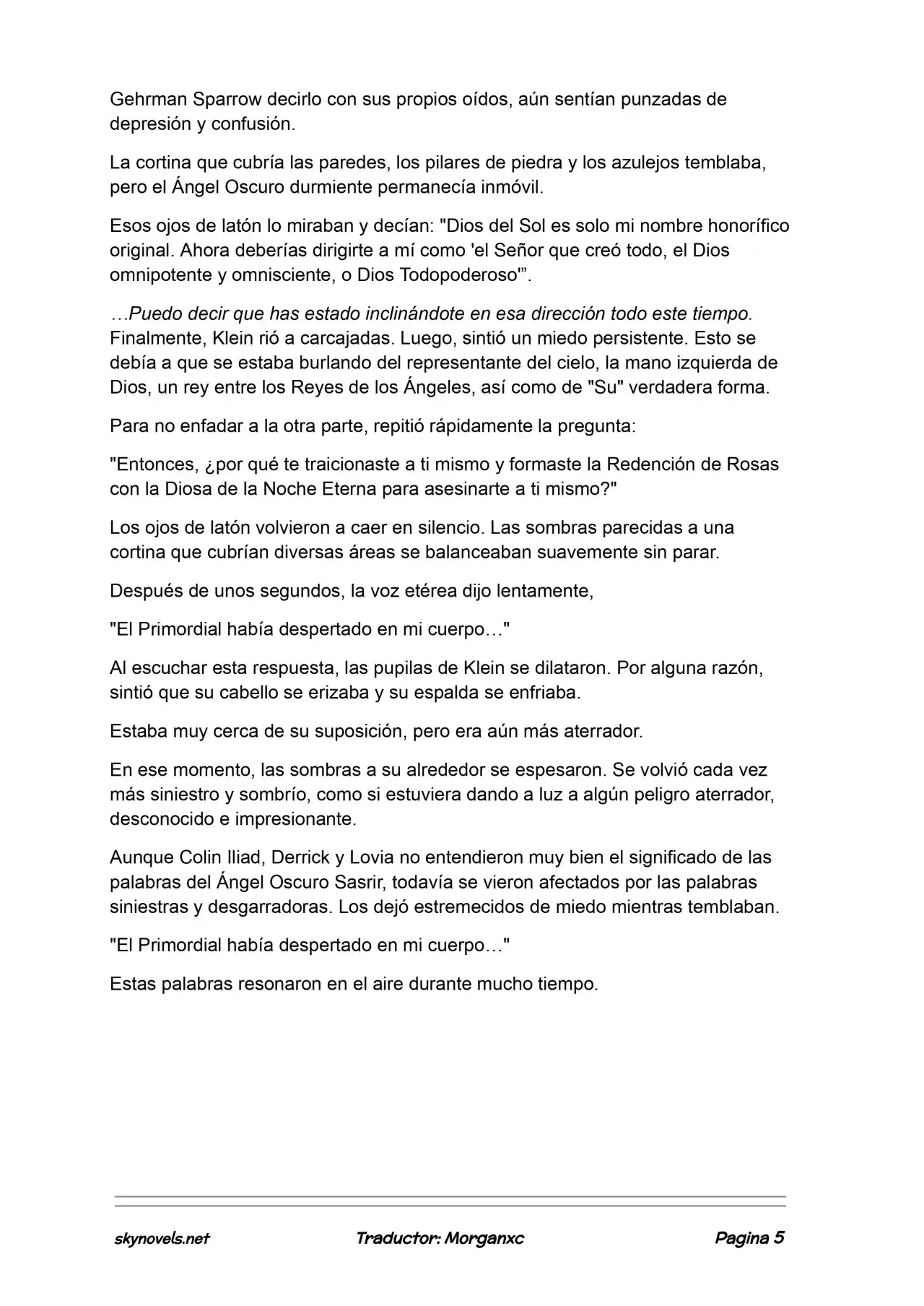 Lord Of The Mysteries (Novela) - Capítulo 1260 - Página 5 - LectorTMOo