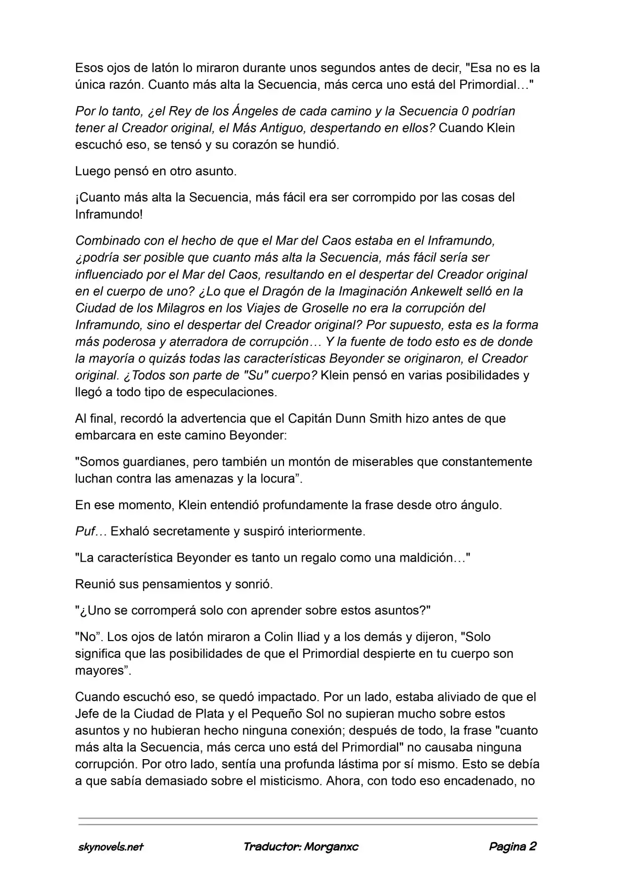 Lord Of The Mysteries (Novela) - Capítulo 1261 - Página 2 - LectorTMOo