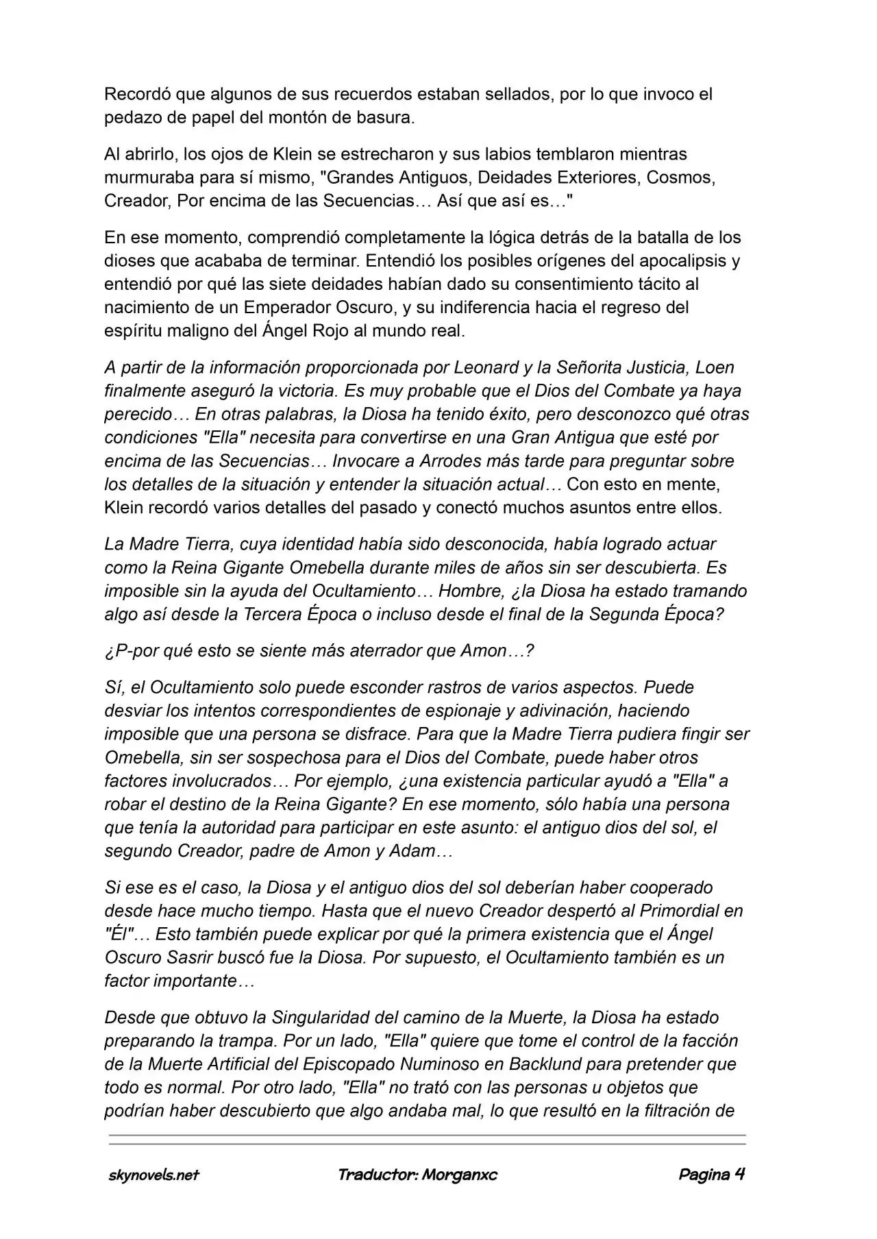 Lord Of The Mysteries (Novela) - Capítulo 1269 - Página 4 - LectorTMOo