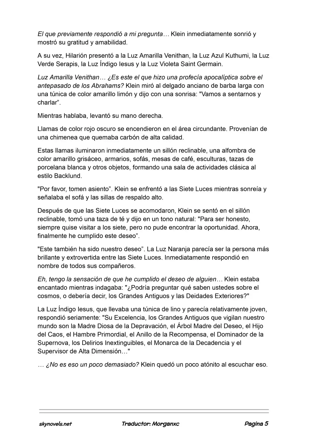 Lord Of The Mysteries (Novela) - Capítulo 1270 - Página 5 - LectorTMOo