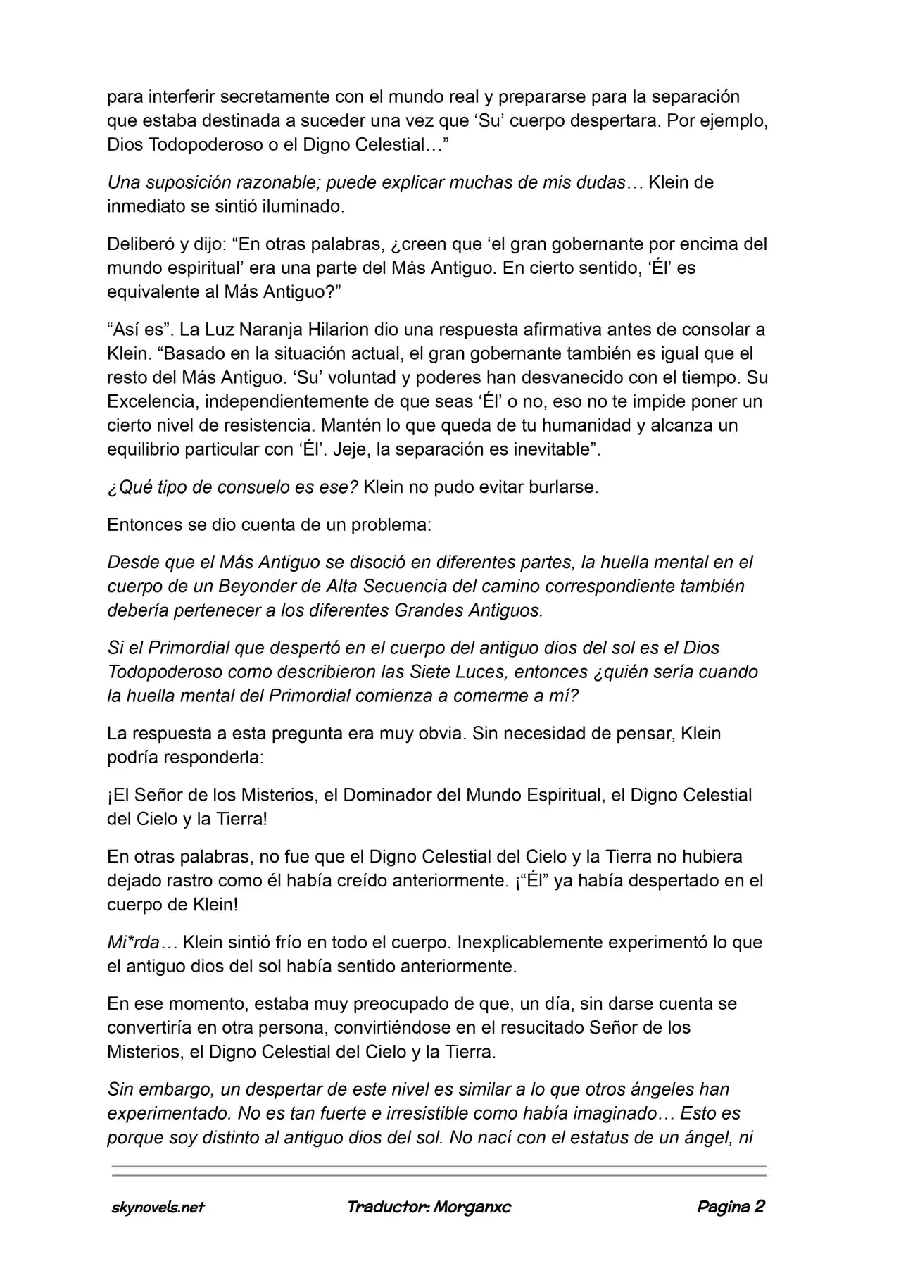 Lord Of The Mysteries (Novela) - Capítulo 1272 - Página 2 - LectorTMOo