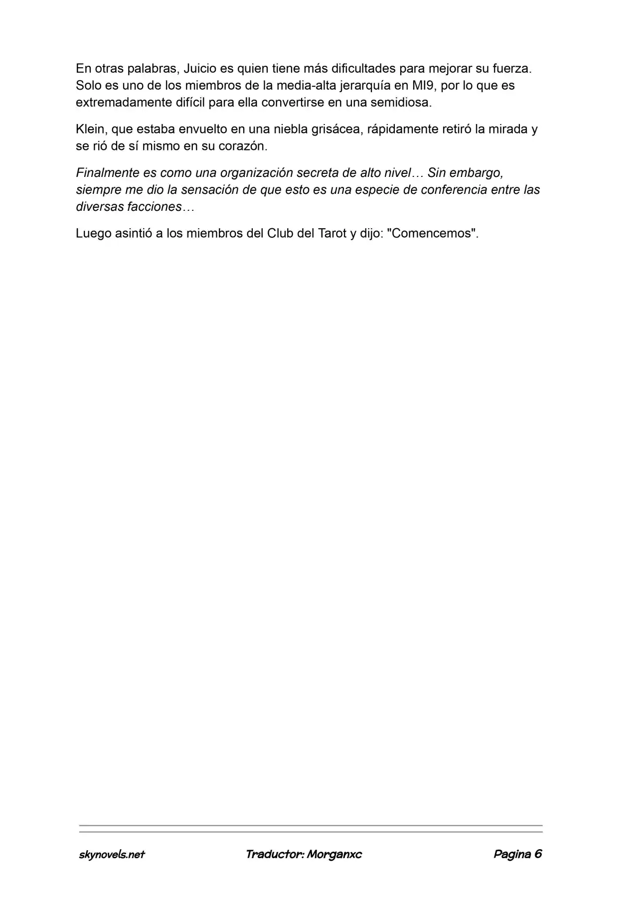 Lord Of The Mysteries (Novela) - Capítulo 1276 - Página 6 - LectorTMOo
