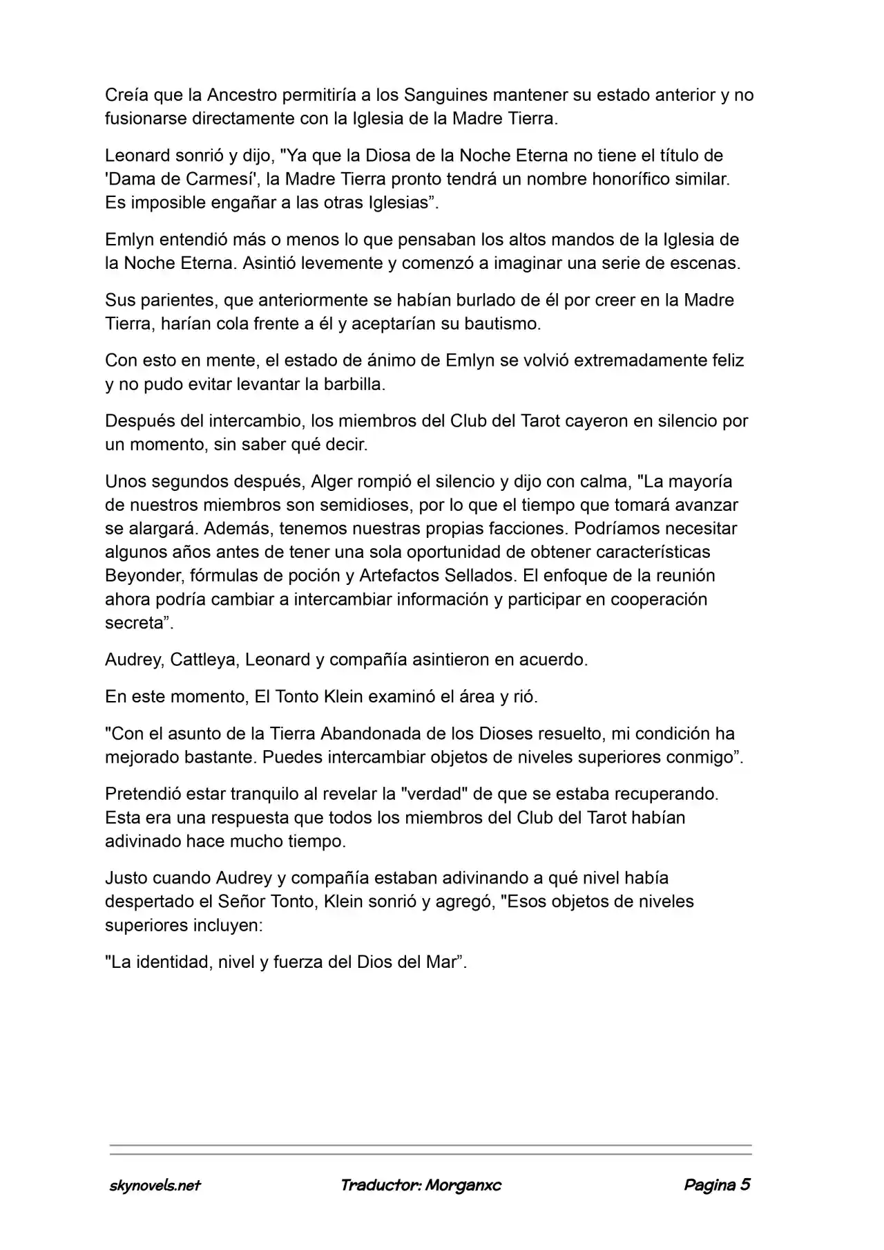 Lord Of The Mysteries (Novela) - Capítulo 1277 - Página 5 - LectorTMOo