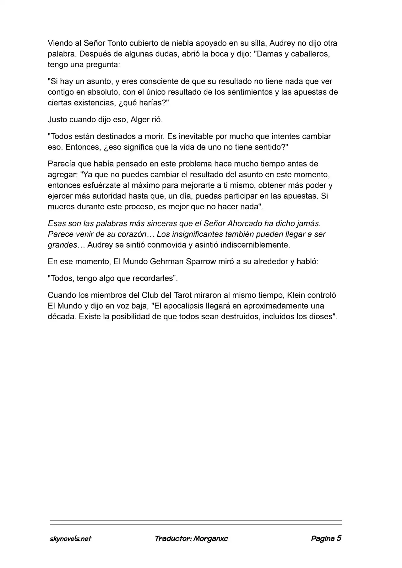 Lord Of The Mysteries (Novela) - Capítulo 1278 - Página 5 - LectorTMOo
