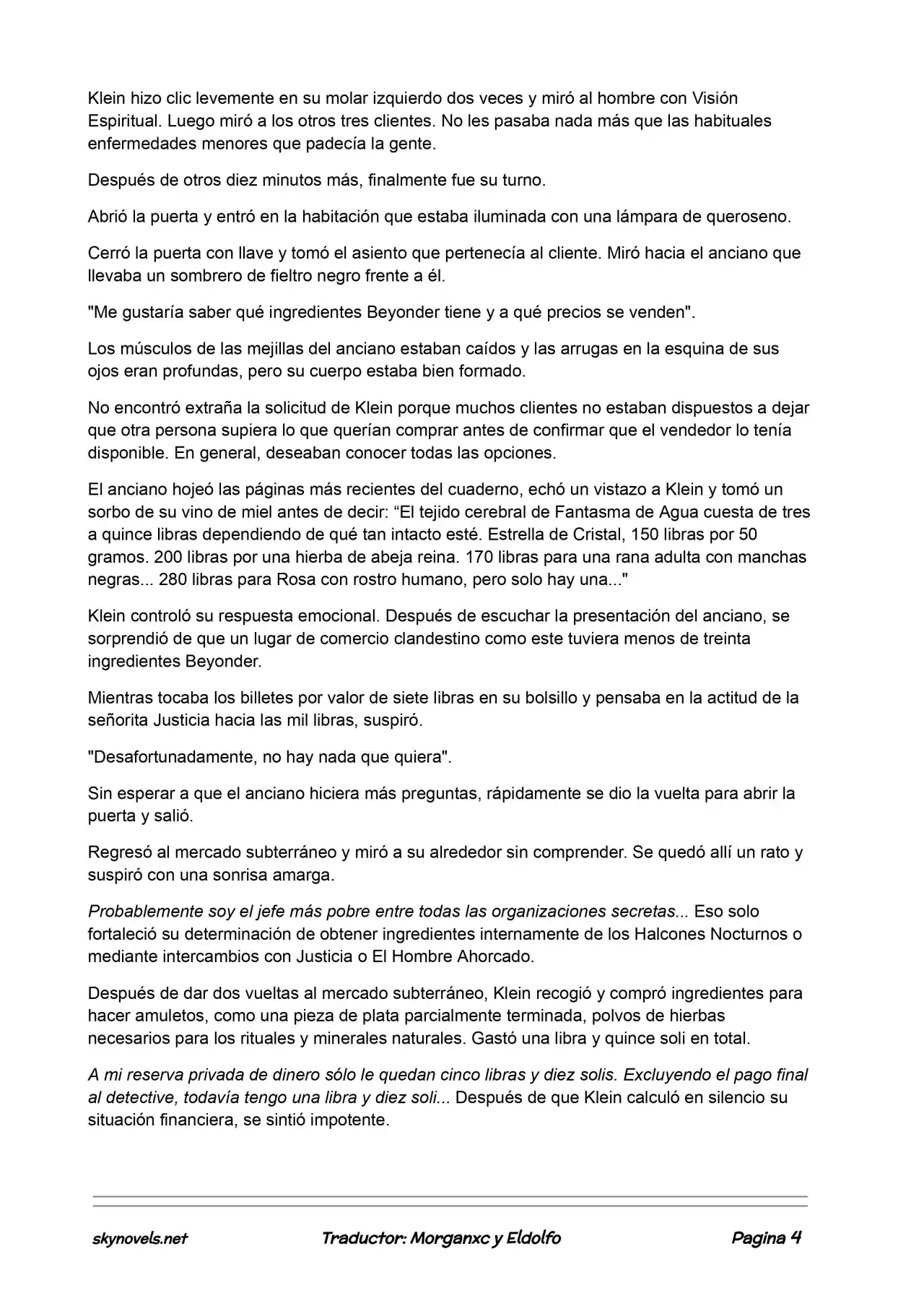 Lord Of The Mysteries (Novela) - Capítulo 128 - Página 4 - LectorTMOo