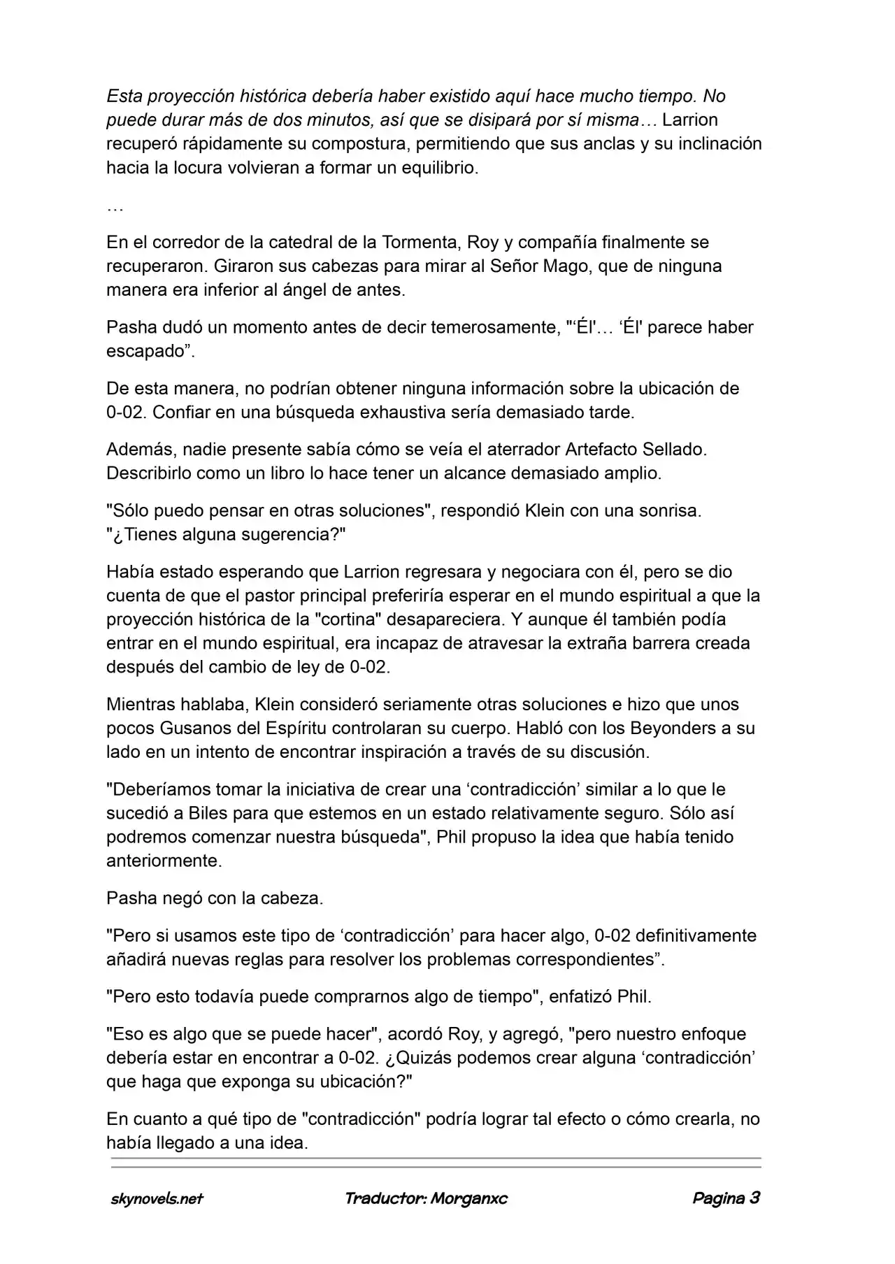 Lord Of The Mysteries (Novela) - Capítulo 1285 - Página 3 - LectorTMOo