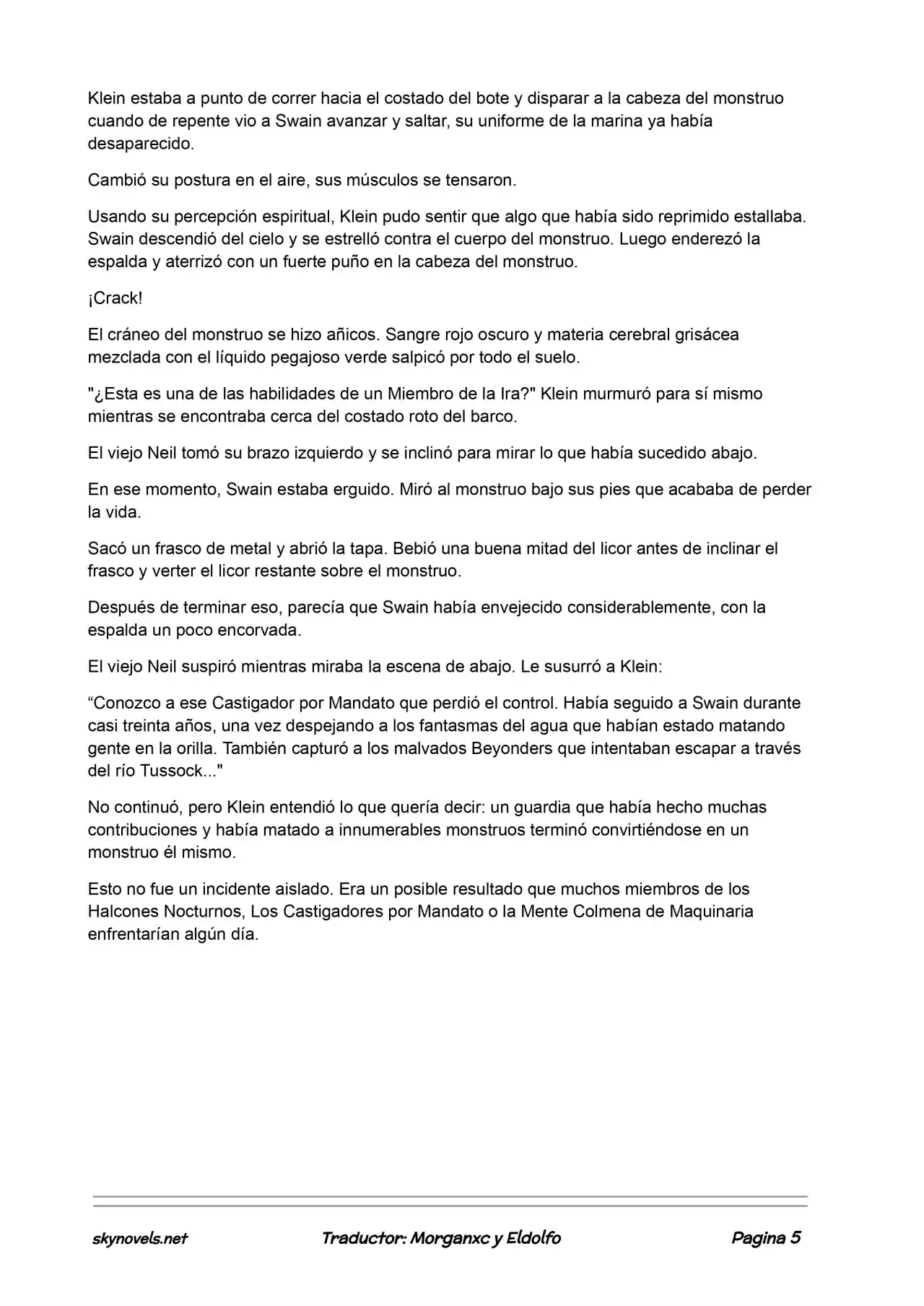 Lord Of The Mysteries (Novela) - Capítulo 129 - Página 5 - LectorTMOo