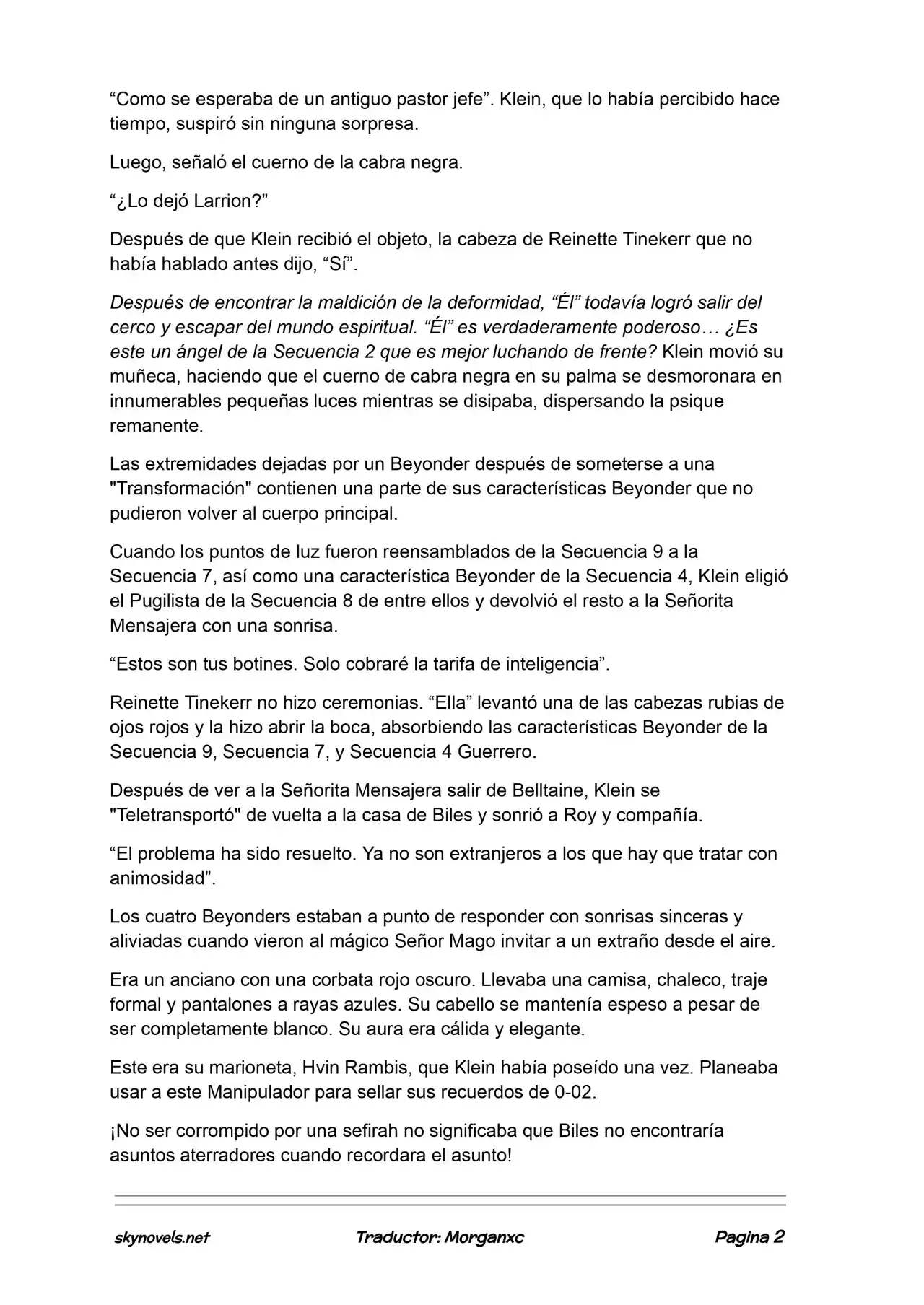 Lord Of The Mysteries (Novela) - Capítulo 1290 - Página 2 - LectorTMOo