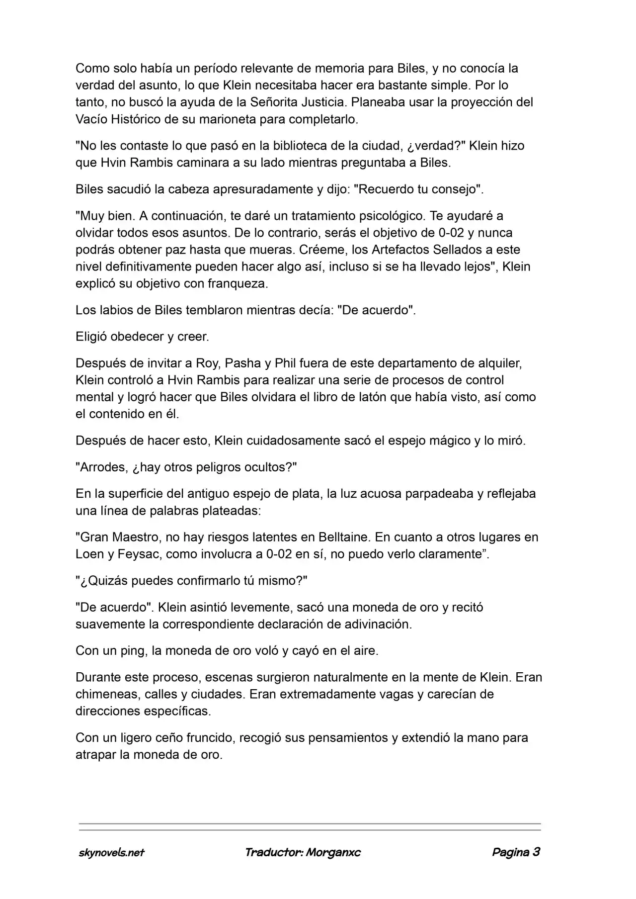 Lord Of The Mysteries (Novela) - Capítulo 1290 - Página 3 - LectorTMOo