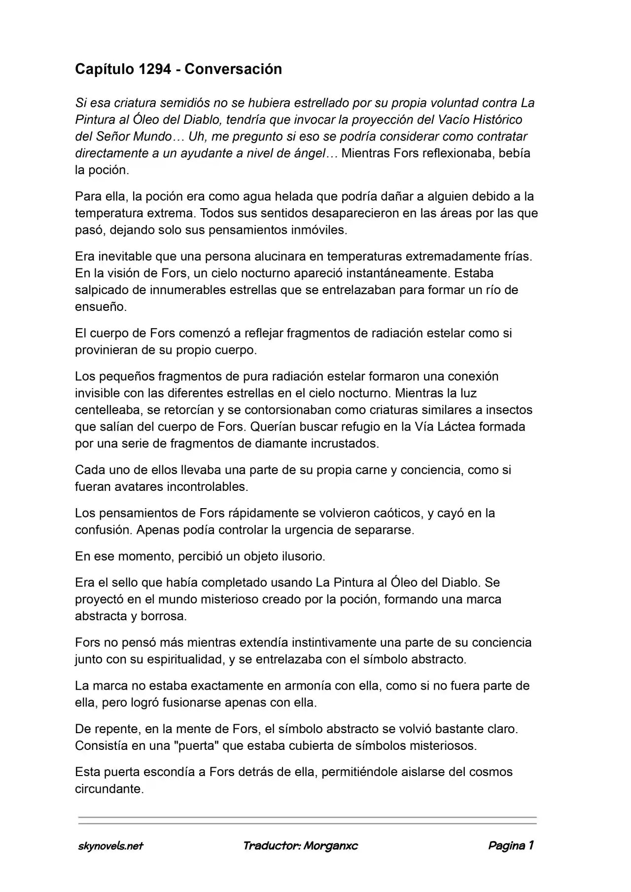 Lord Of The Mysteries (Novela) - Capítulo 1294 - Página 1 - LectorTMOo