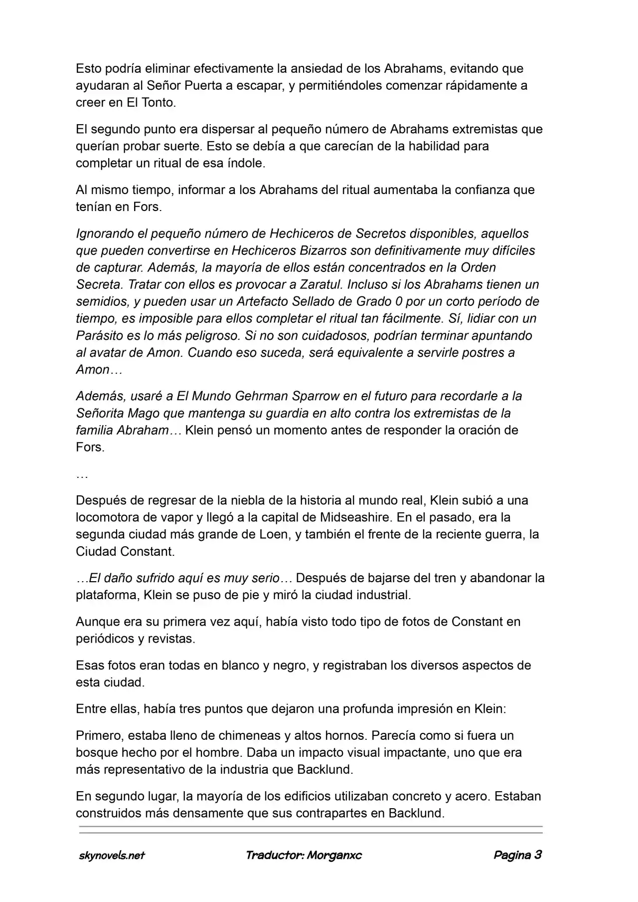 Lord Of The Mysteries (Novela) - Capítulo 1295 - Página 3 - LectorTMOo