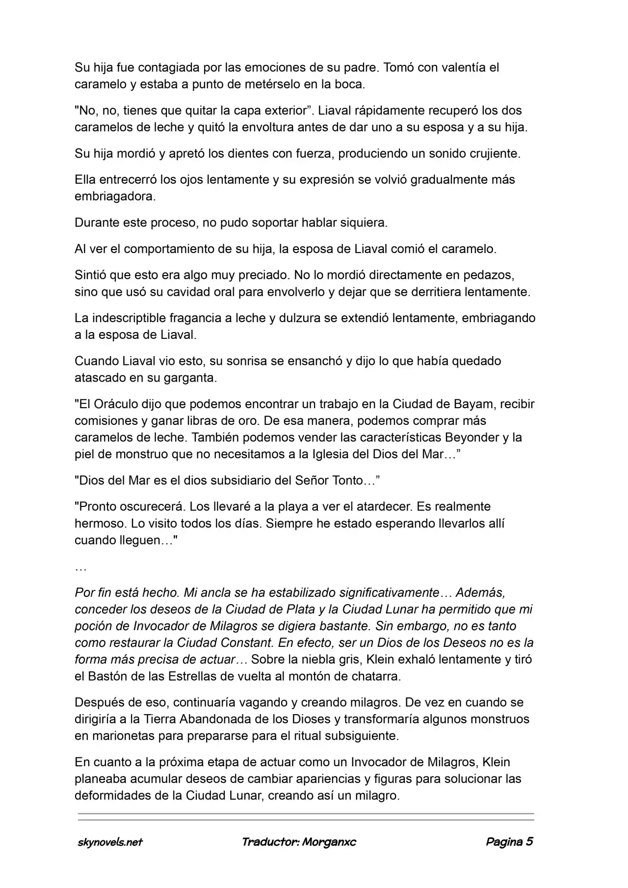 Lord Of The Mysteries (Novela) - Capítulo 1299 - Página 5 - LectorTMOo