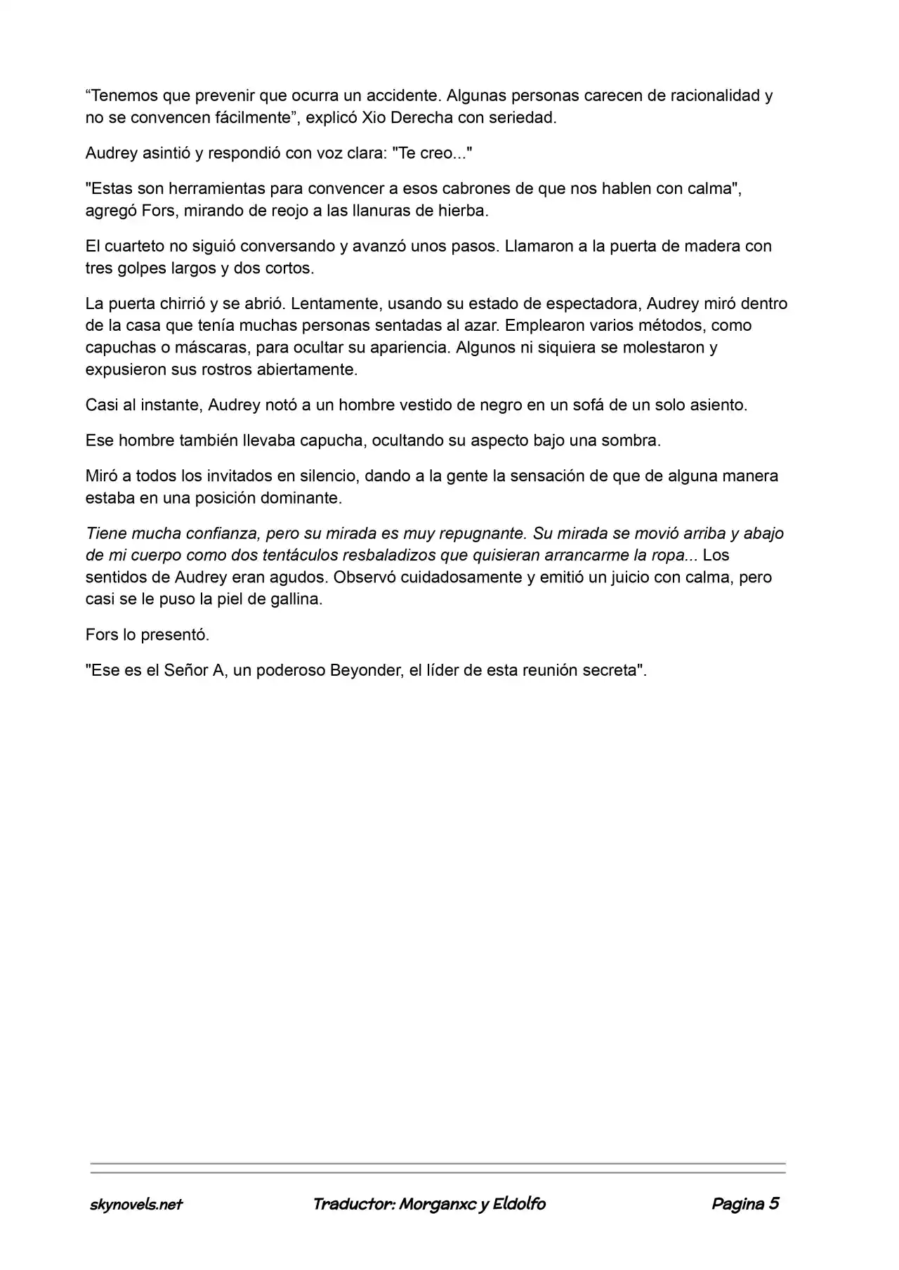 Lord Of The Mysteries (Novela) - Capítulo 130 - Página 5 - LectorTMOo