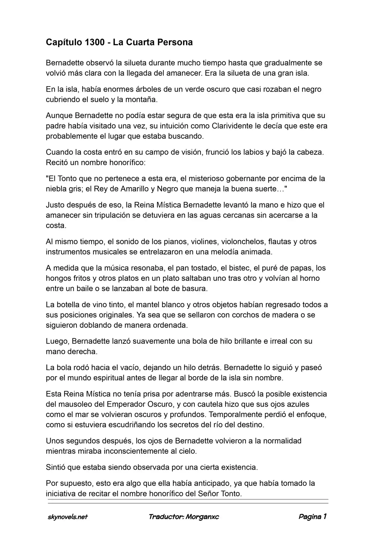 Lord Of The Mysteries (Novela) - Capítulo 1300 - Página 1 - LectorTMOo