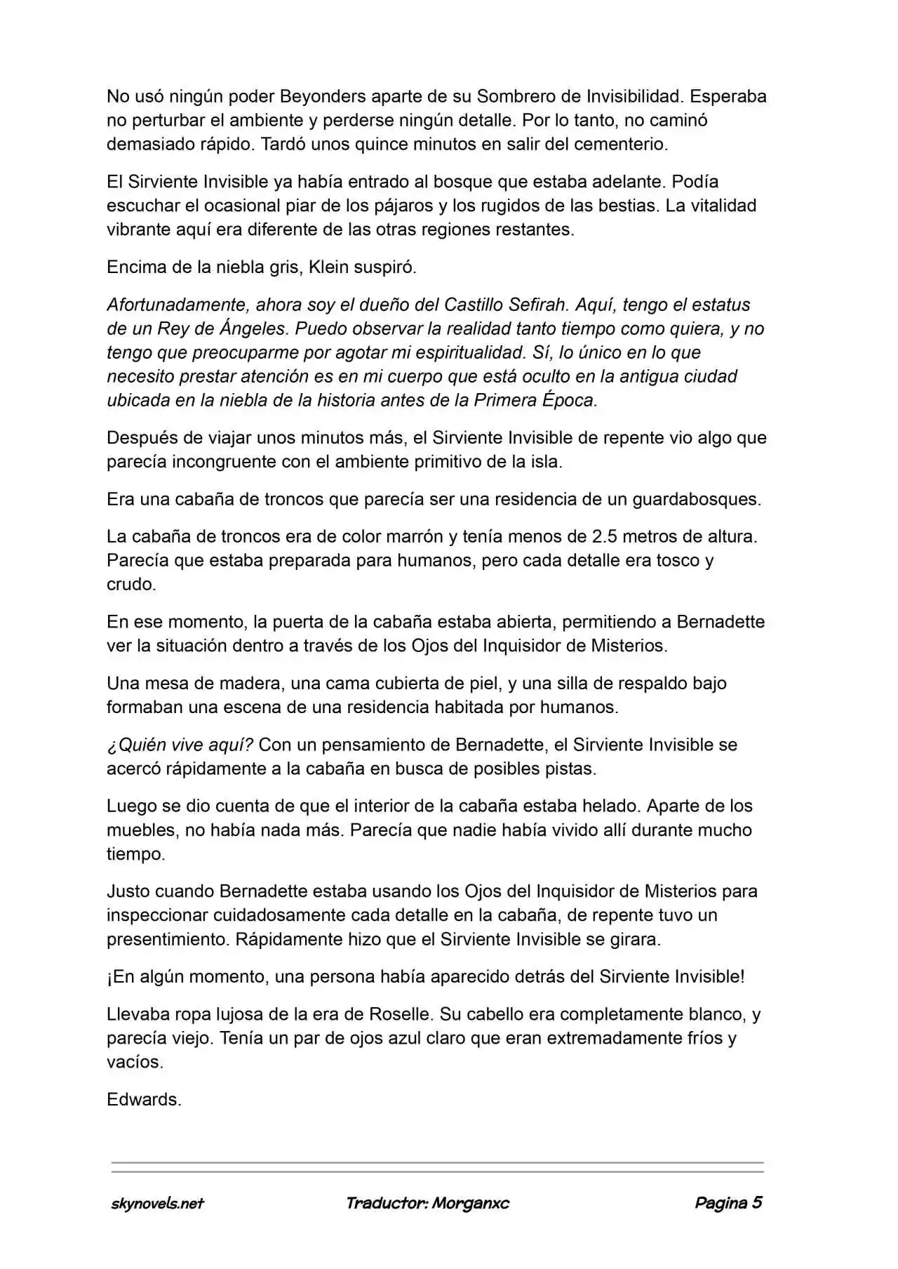 Lord Of The Mysteries (Novela) - Capítulo 1301 - Página 5 - LectorTMOo
