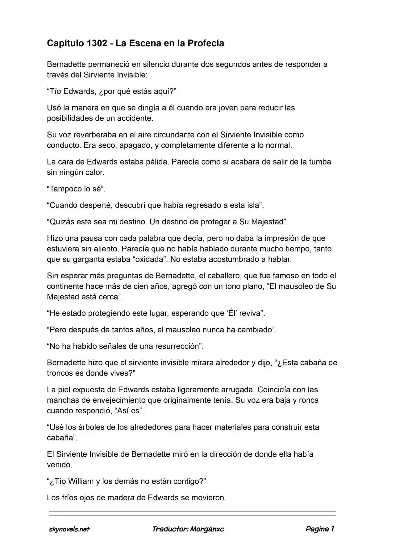 Lord Of The Mysteries (Novela) - Capítulo 1302 - Página 1 - LectorTMOo