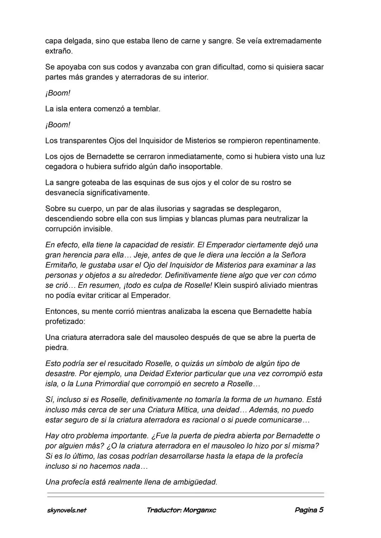 Lord Of The Mysteries (Novela) - Capítulo 1302 - Página 5 - LectorTMOo