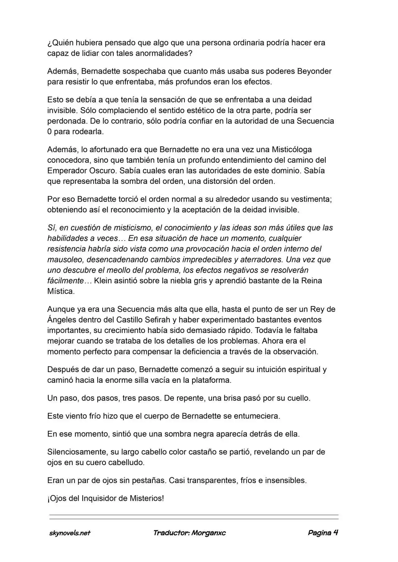 Lord Of The Mysteries (Novela) - Capítulo 1304 - Página 4 - LectorTMOo