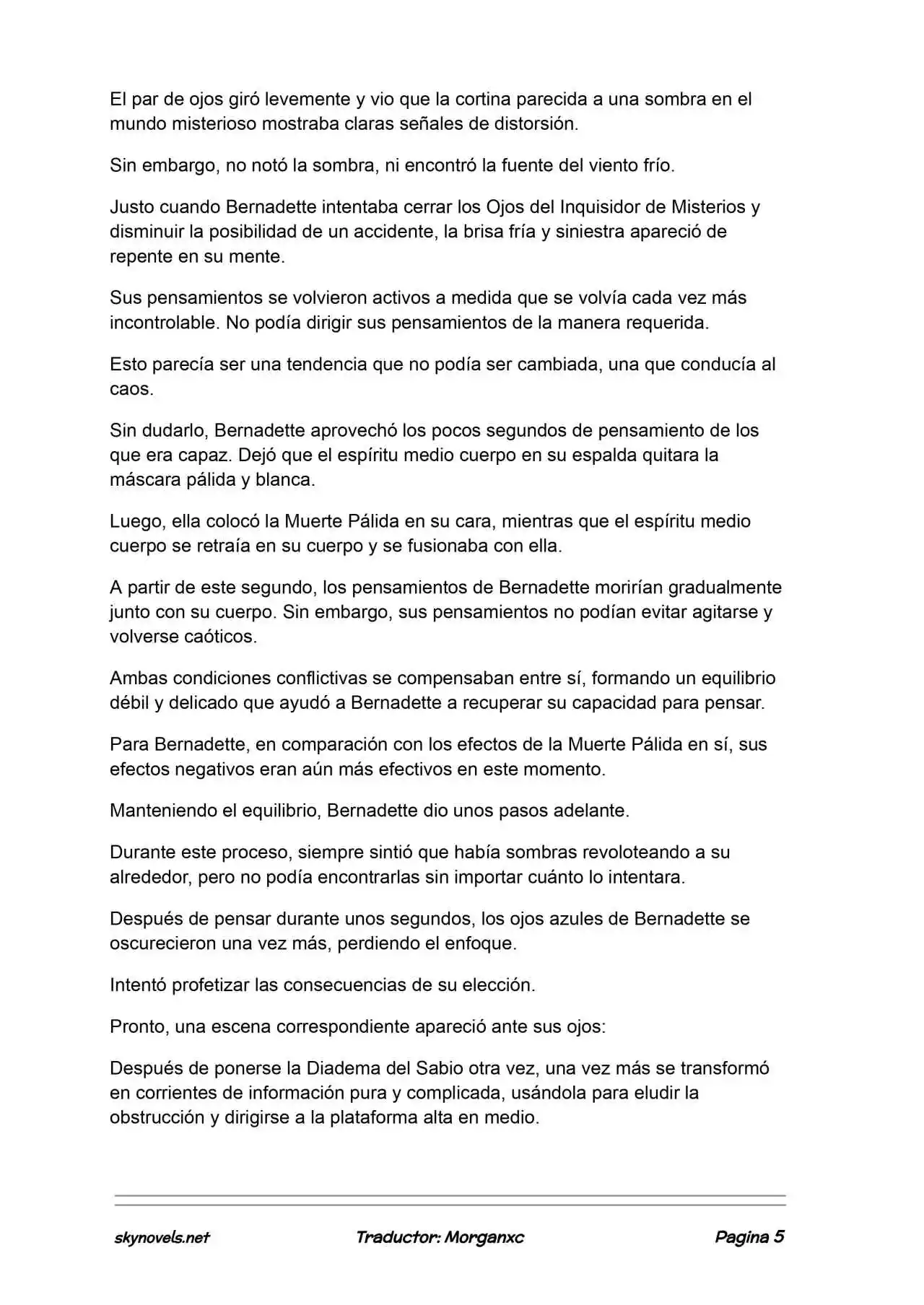 Lord Of The Mysteries (Novela) - Capítulo 1304 - Página 5 - LectorTMOo