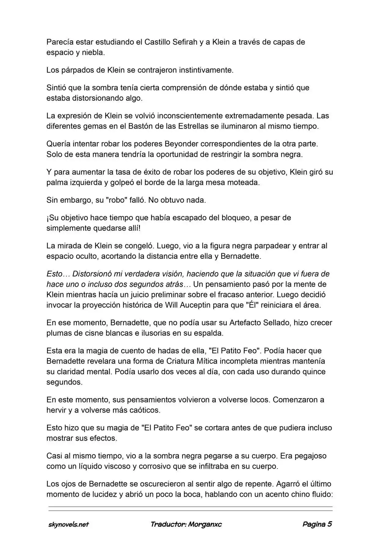 Lord Of The Mysteries (Novela) - Capítulo 1305 - Página 5 - LectorTMOo