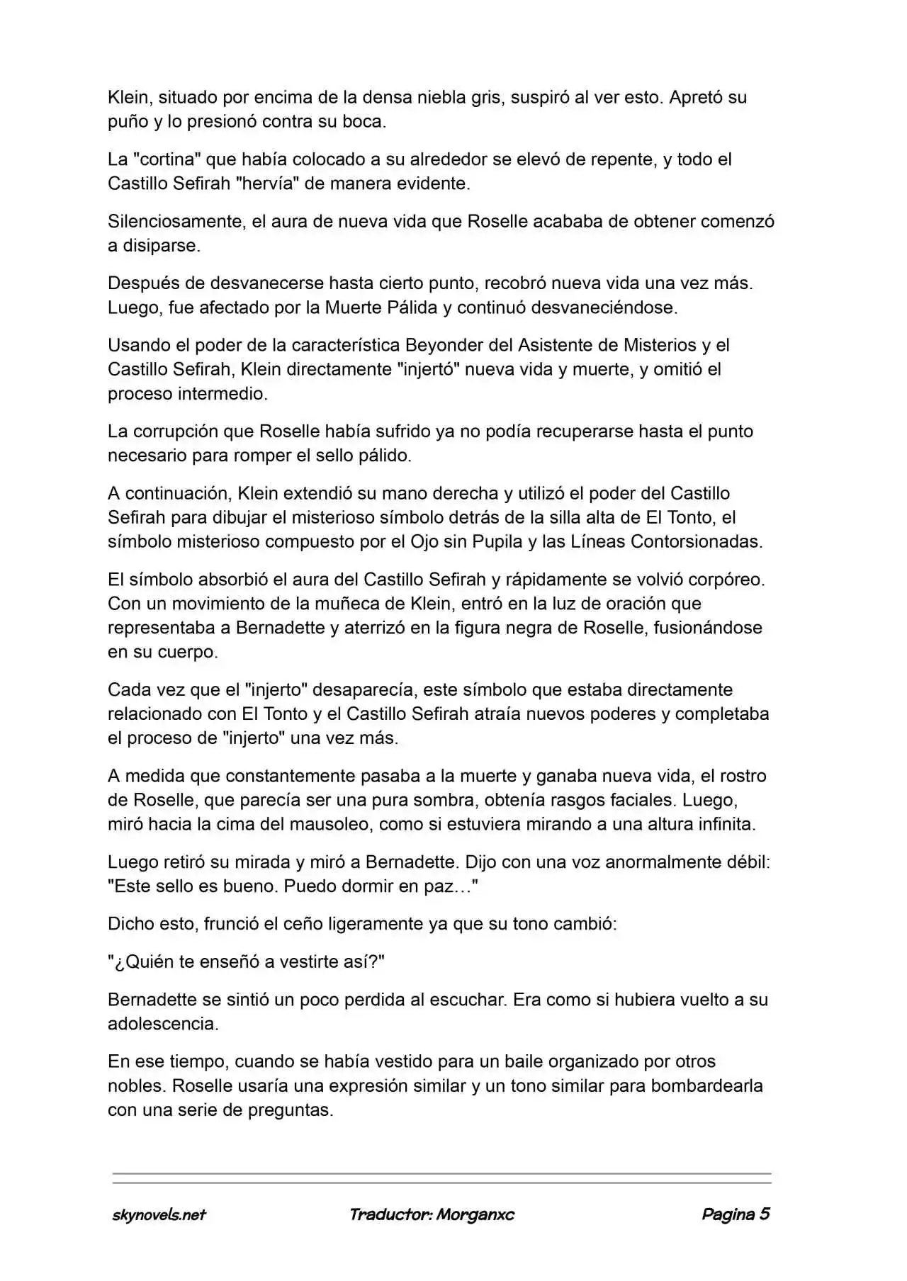 Lord Of The Mysteries (Novela) - Capítulo 1306 - Página 5 - LectorTMOo