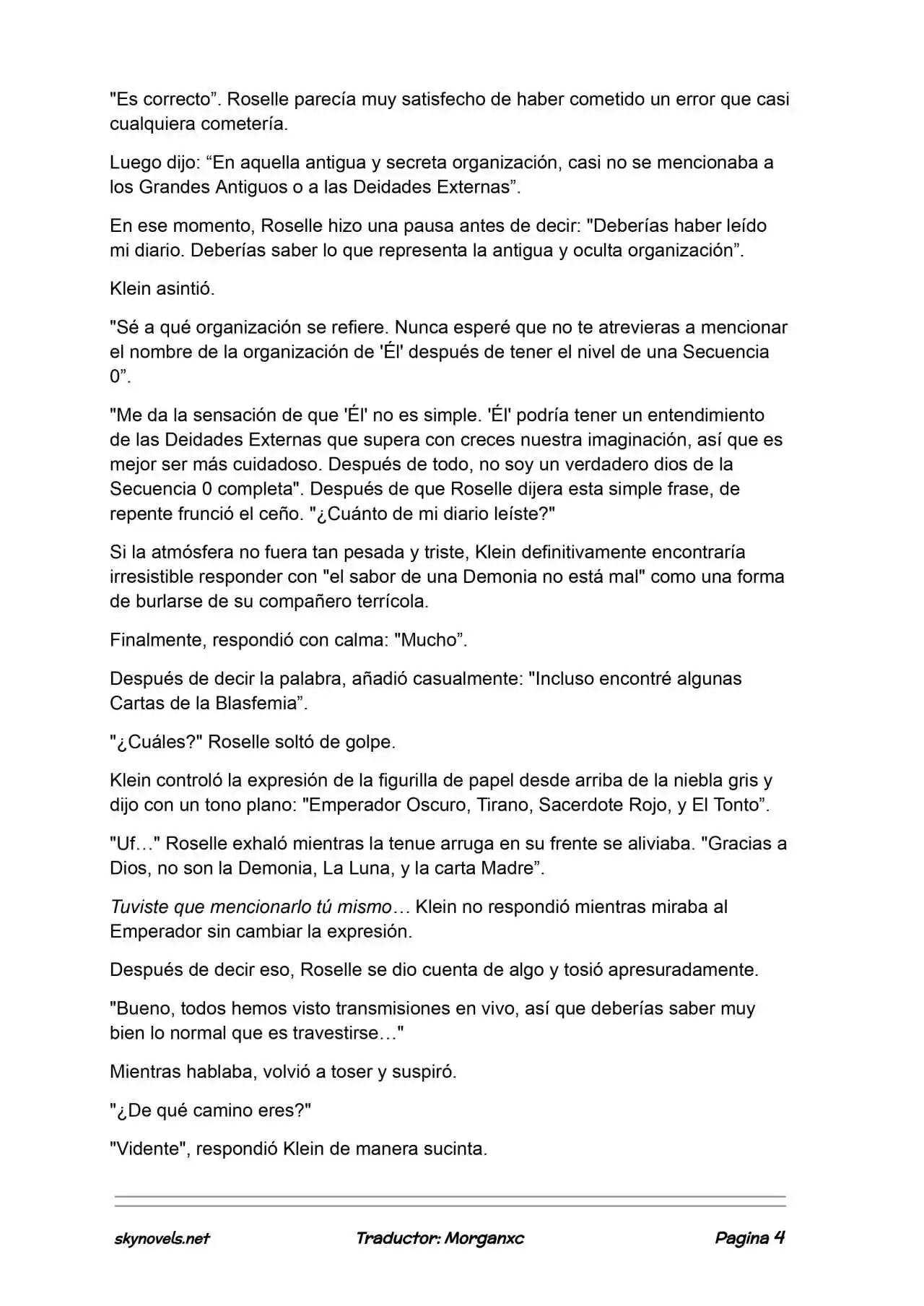 Lord Of The Mysteries (Novela) - Capítulo 1307 - Página 4 - LectorTMOo