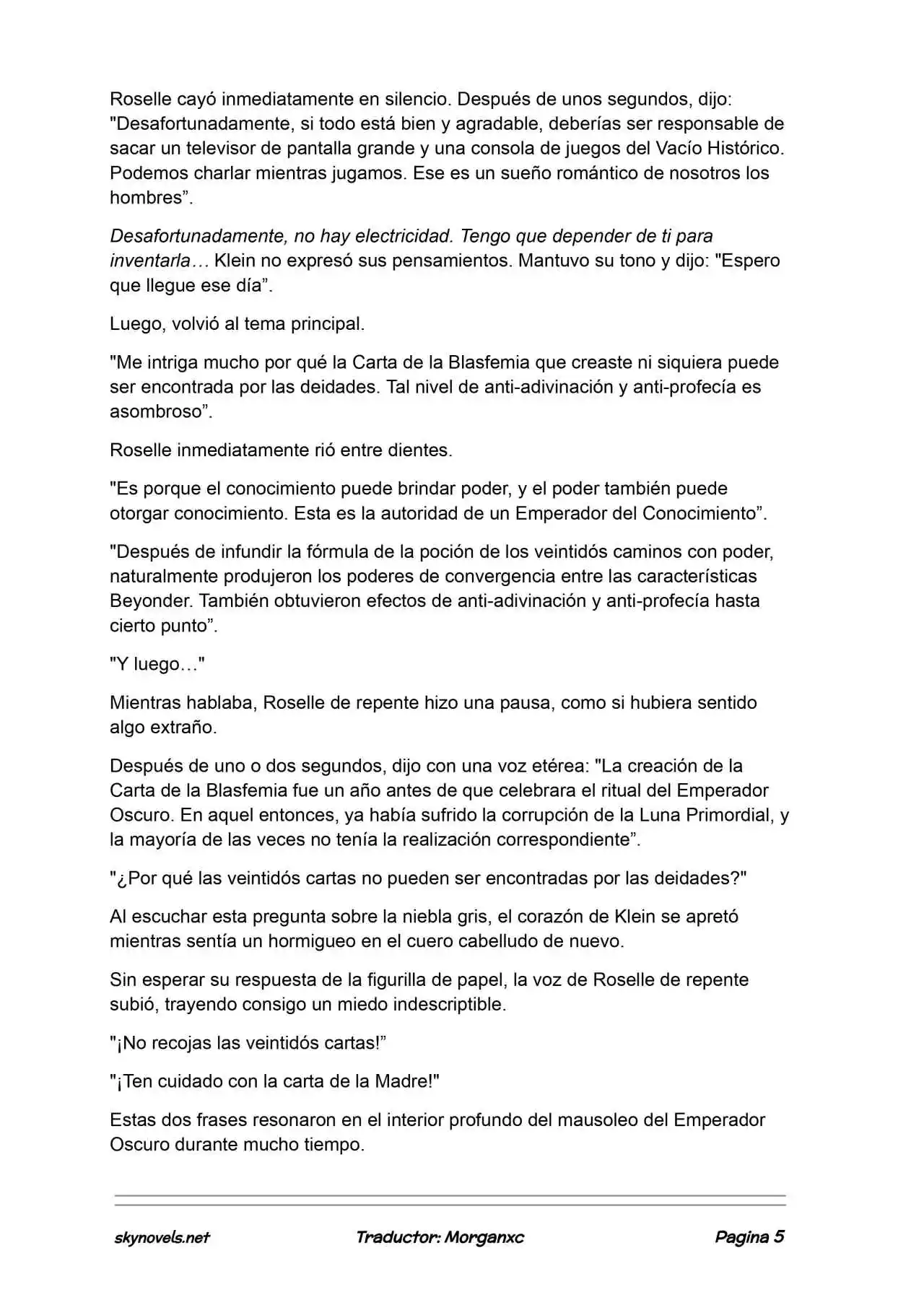 Lord Of The Mysteries (Novela) - Capítulo 1307 - Página 5 - LectorTMOo