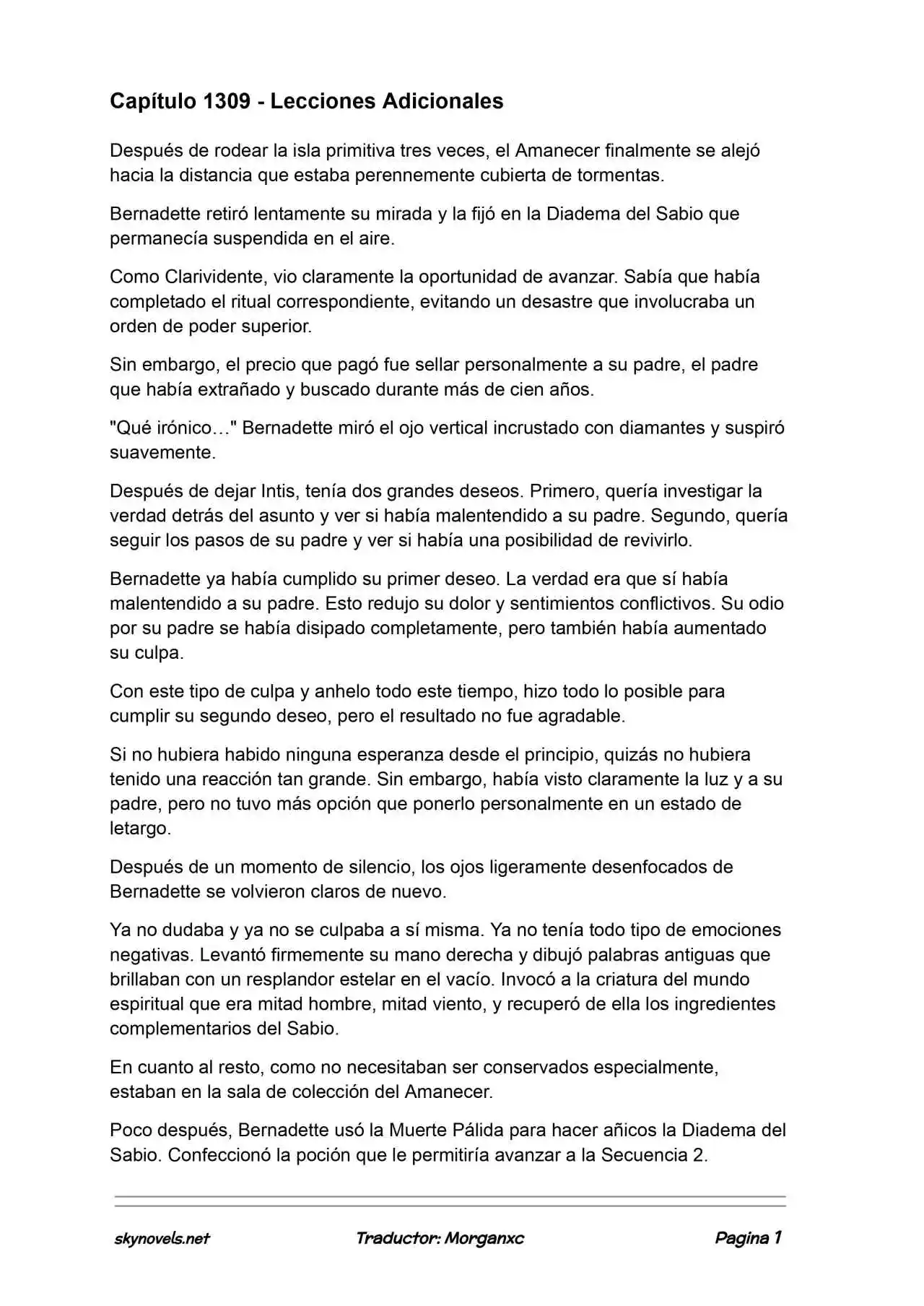 Lord Of The Mysteries (Novela) - Capítulo 1309 - Página 1 - LectorTMOo