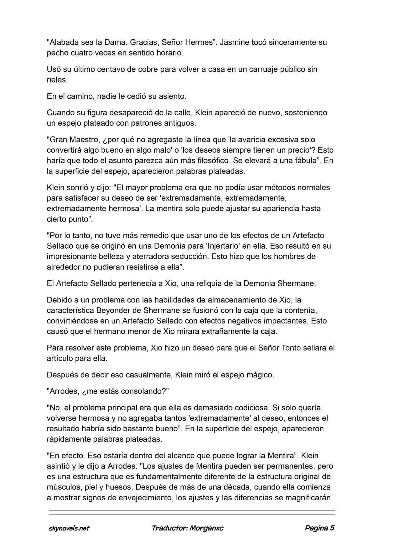 Lord Of The Mysteries (Novela) - Capítulo 1314 - Página 5 - LectorTMOo