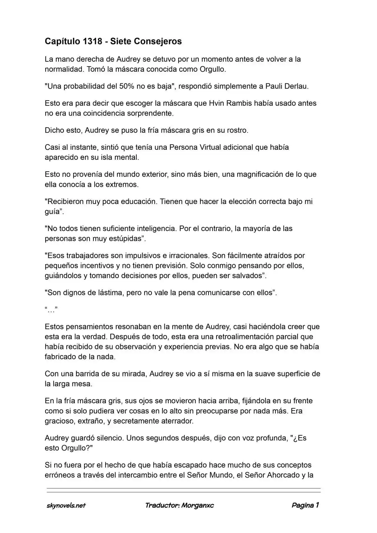 Lord Of The Mysteries (Novela) - Capítulo 1318 - Página 1 - LectorTMOo