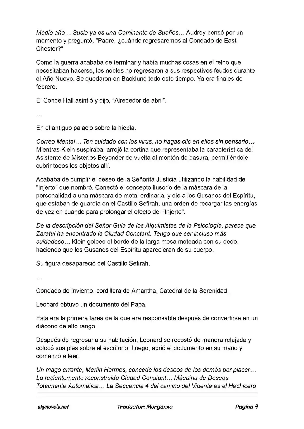 Lord Of The Mysteries (Novela) - Capítulo 1320 - Página 4 - LectorTMOo