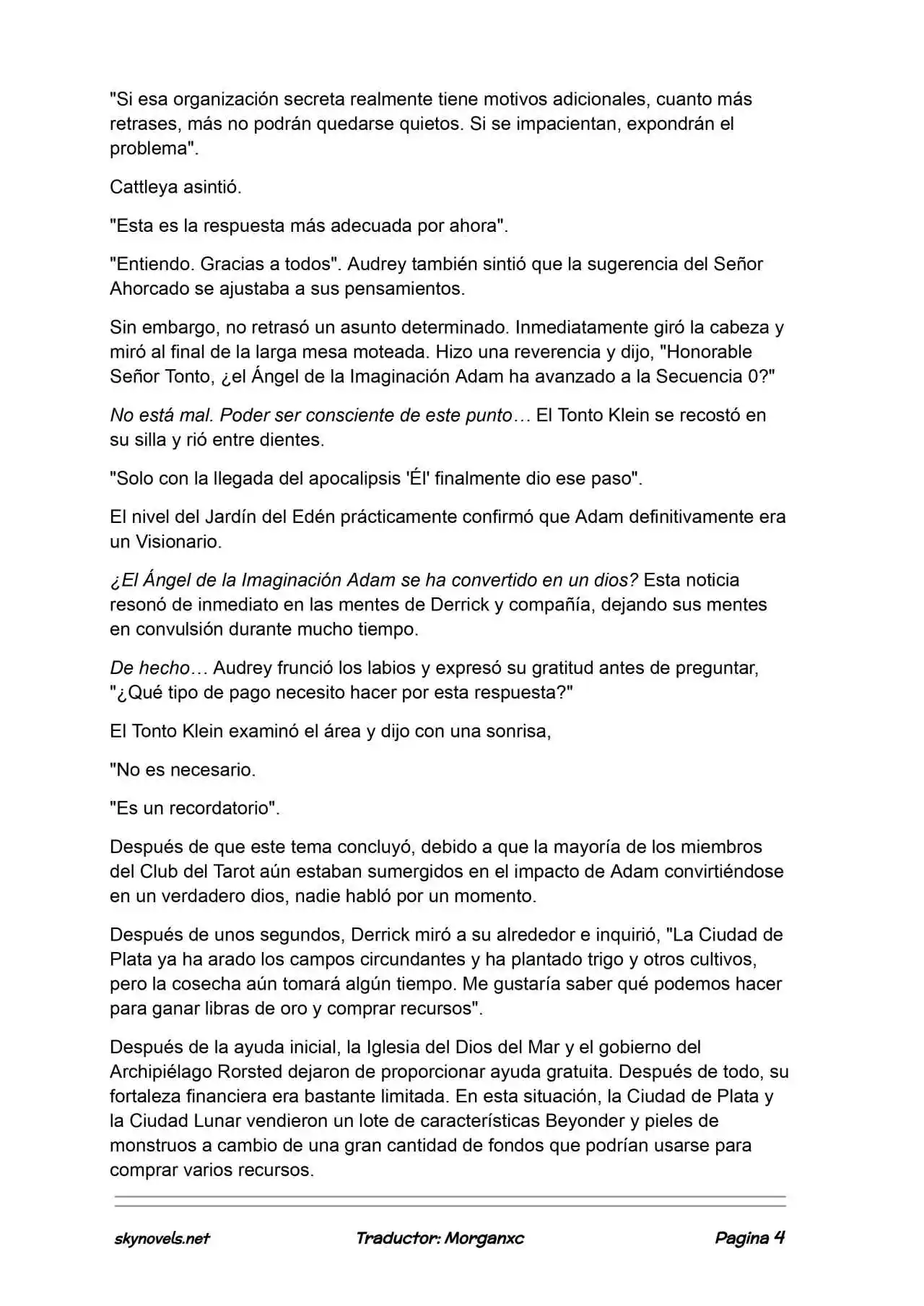 Lord Of The Mysteries (Novela) - Capítulo 1322 - Página 4 - LectorTMOo